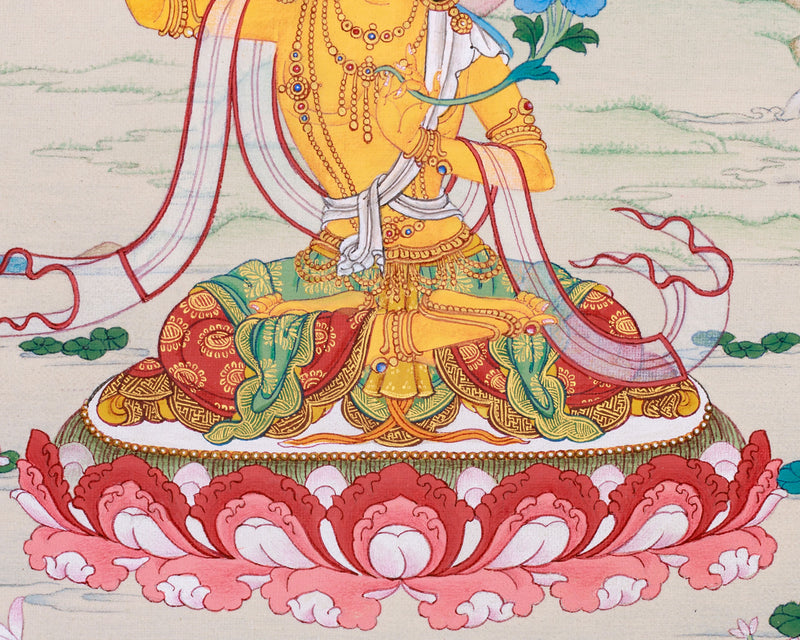 Manjushri Art, Hand painted Thangka