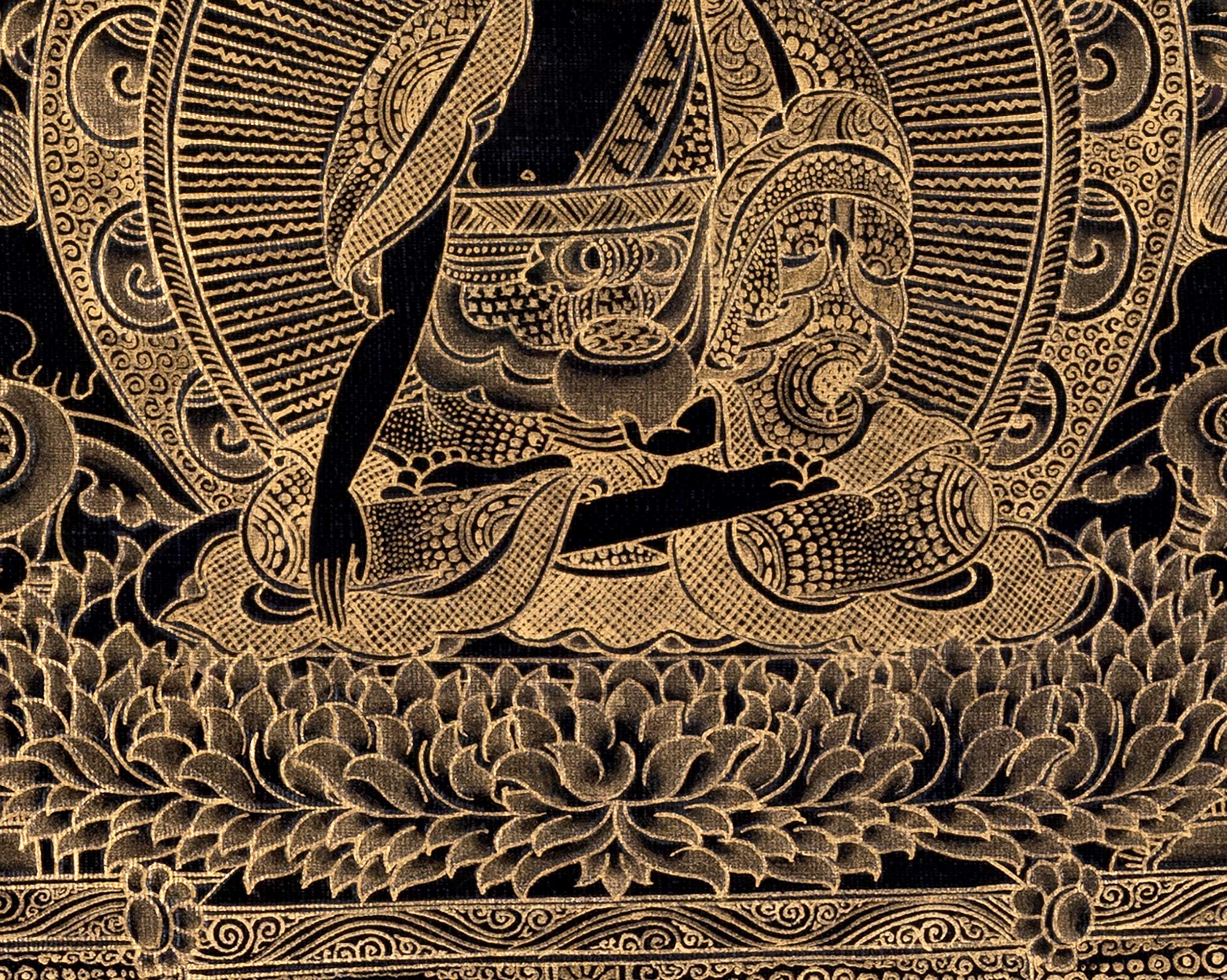 Original Shakyamuni Buddha Thangka | Tibetan Buddhist Religious Painting