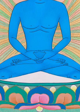 Hand-Painted Samantabhadra Thangka | The Union of Wisdom and Compassion
