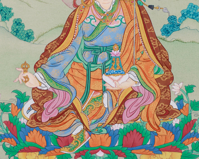 Om Ah Hum Vajra, Guru Padmasambhava Thangka