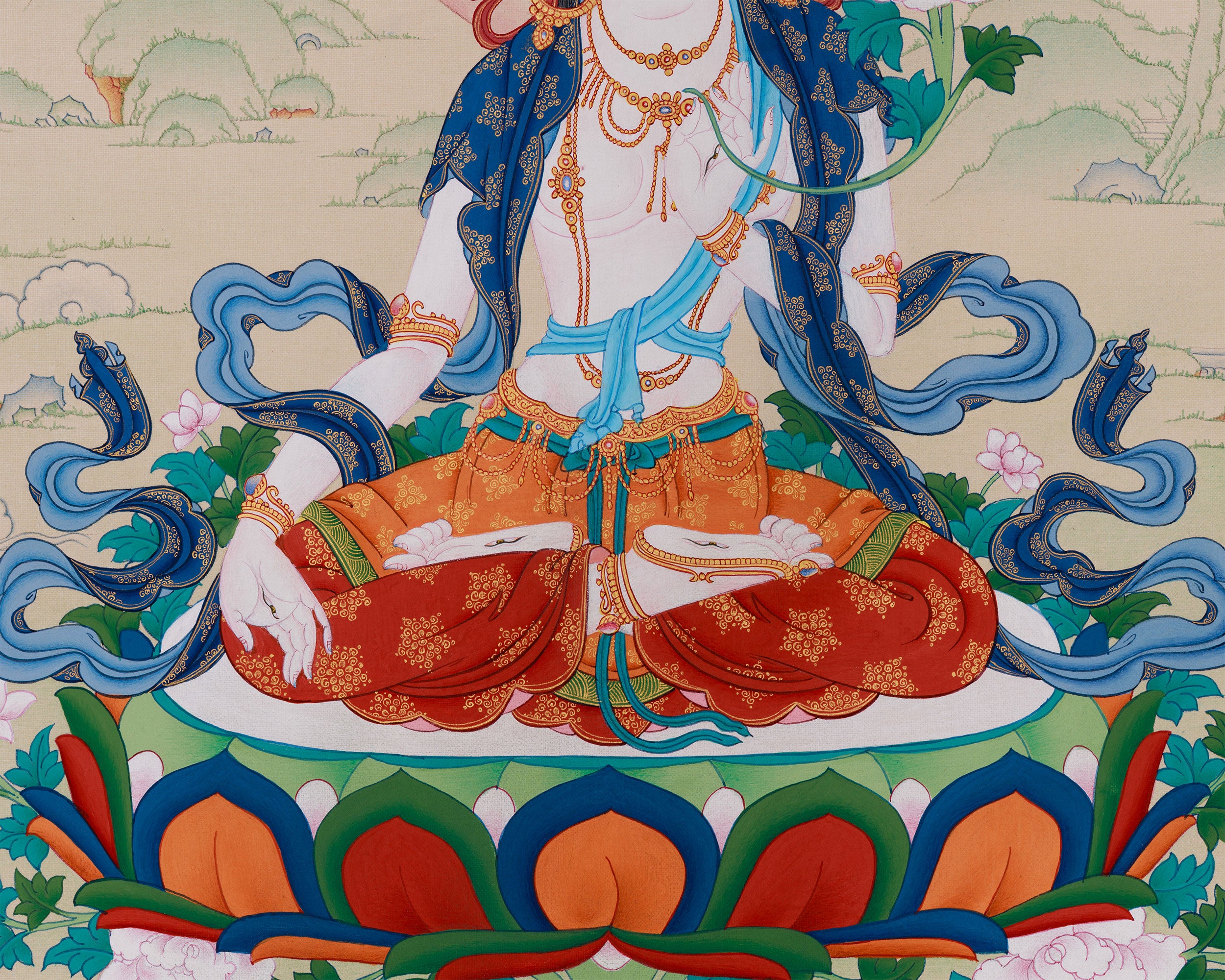 Sita Tara Goddess (White Tara) | Protector of Longevity and Compassion