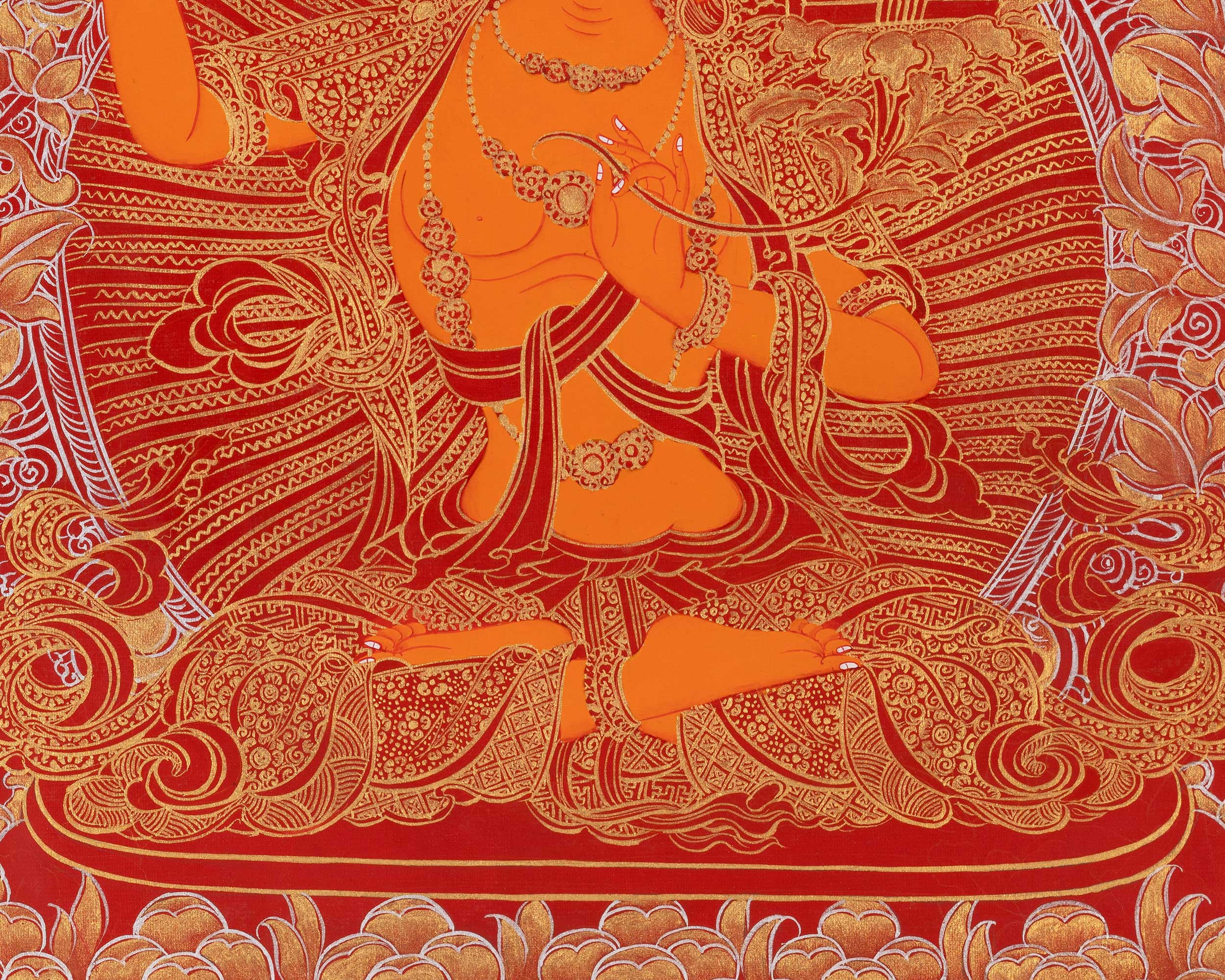 Bodhisattva Manjushree Thangka | Religious Art | Buddhist Gifts