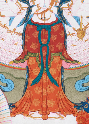 1000 Armed Avalokiteshvara Thangka | Traditional Bodhisattva Chenrezig Artwork