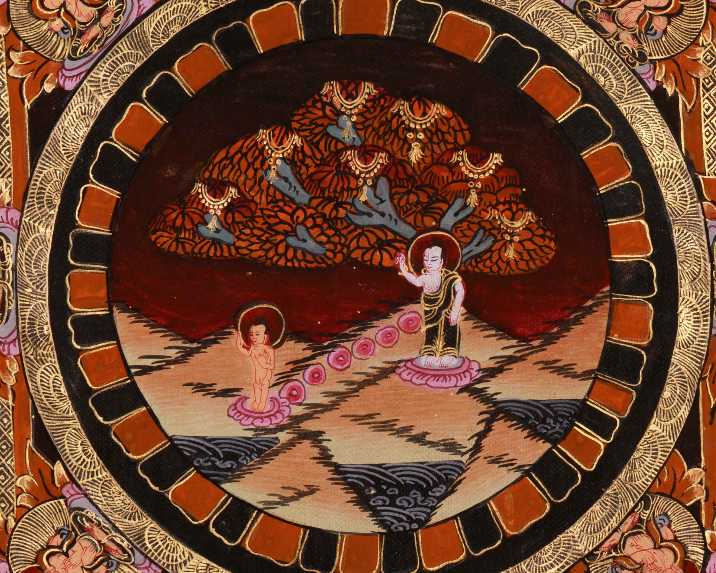 Mayadevi Mandala Painting | The Mother of the Buddha