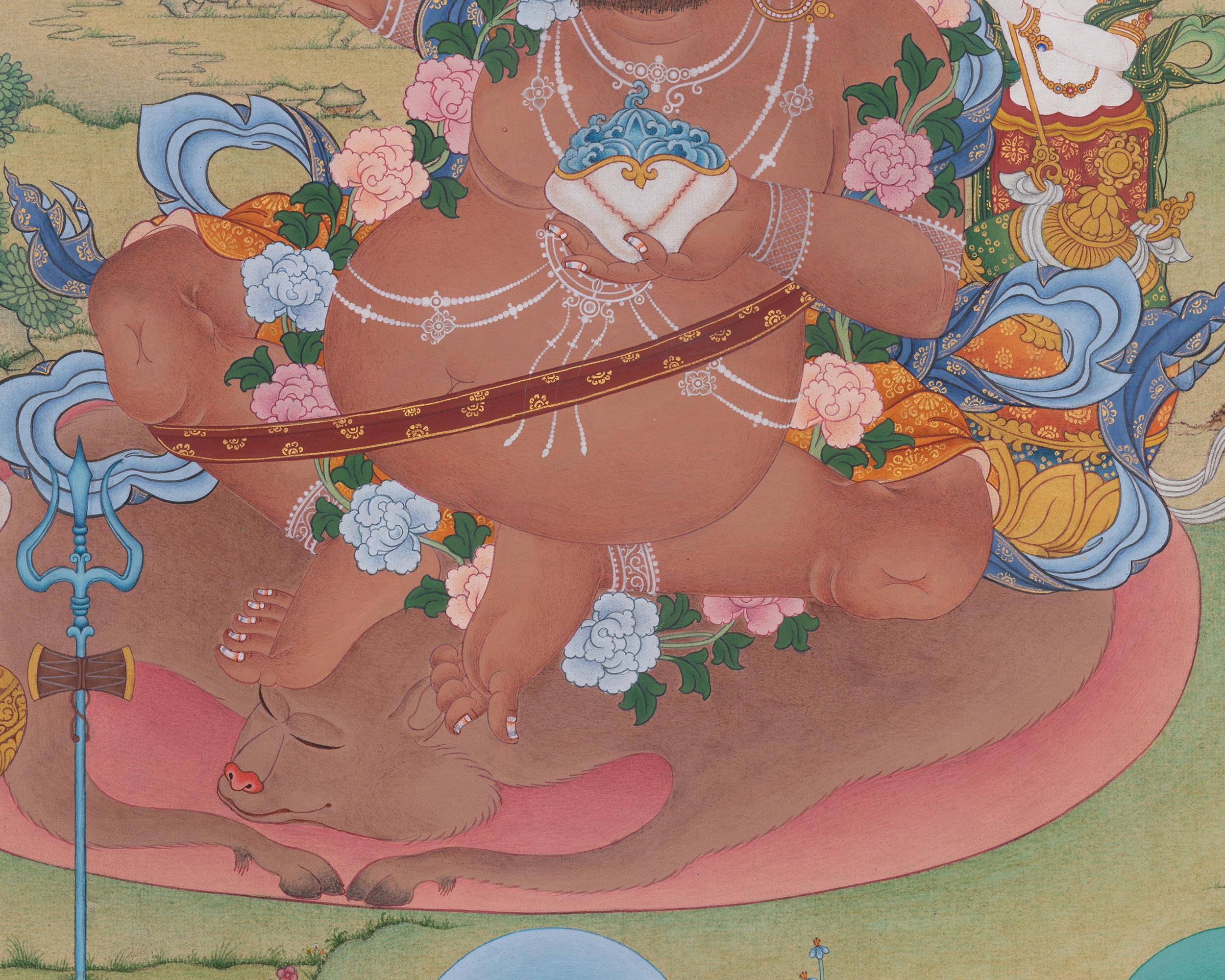 Virupa Artwork | Mahasiddha Thangka | Sakya Lineage Master | Meditation Altar
