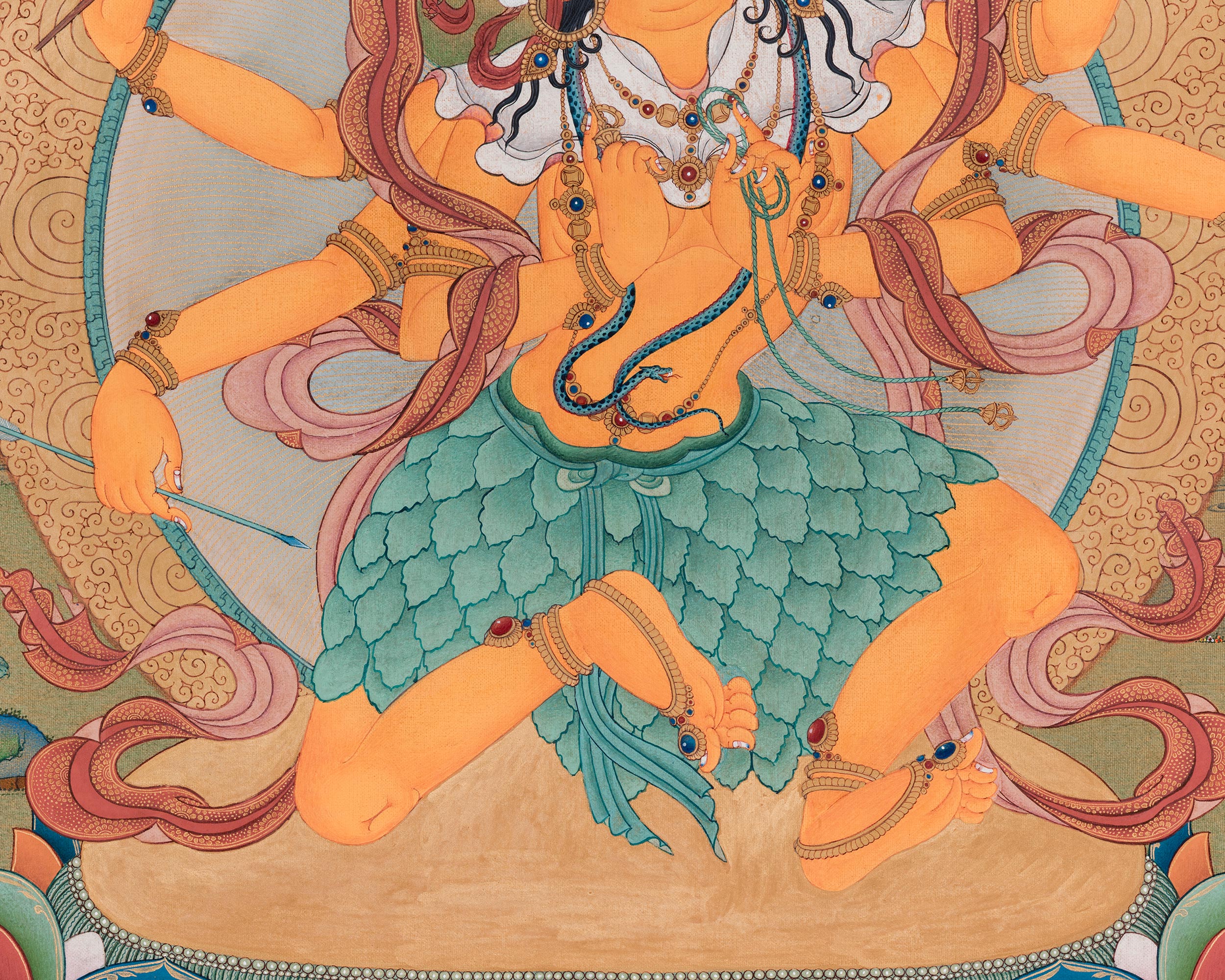 High-Quality Parnashavari Canvas Print | The Forest Goddess