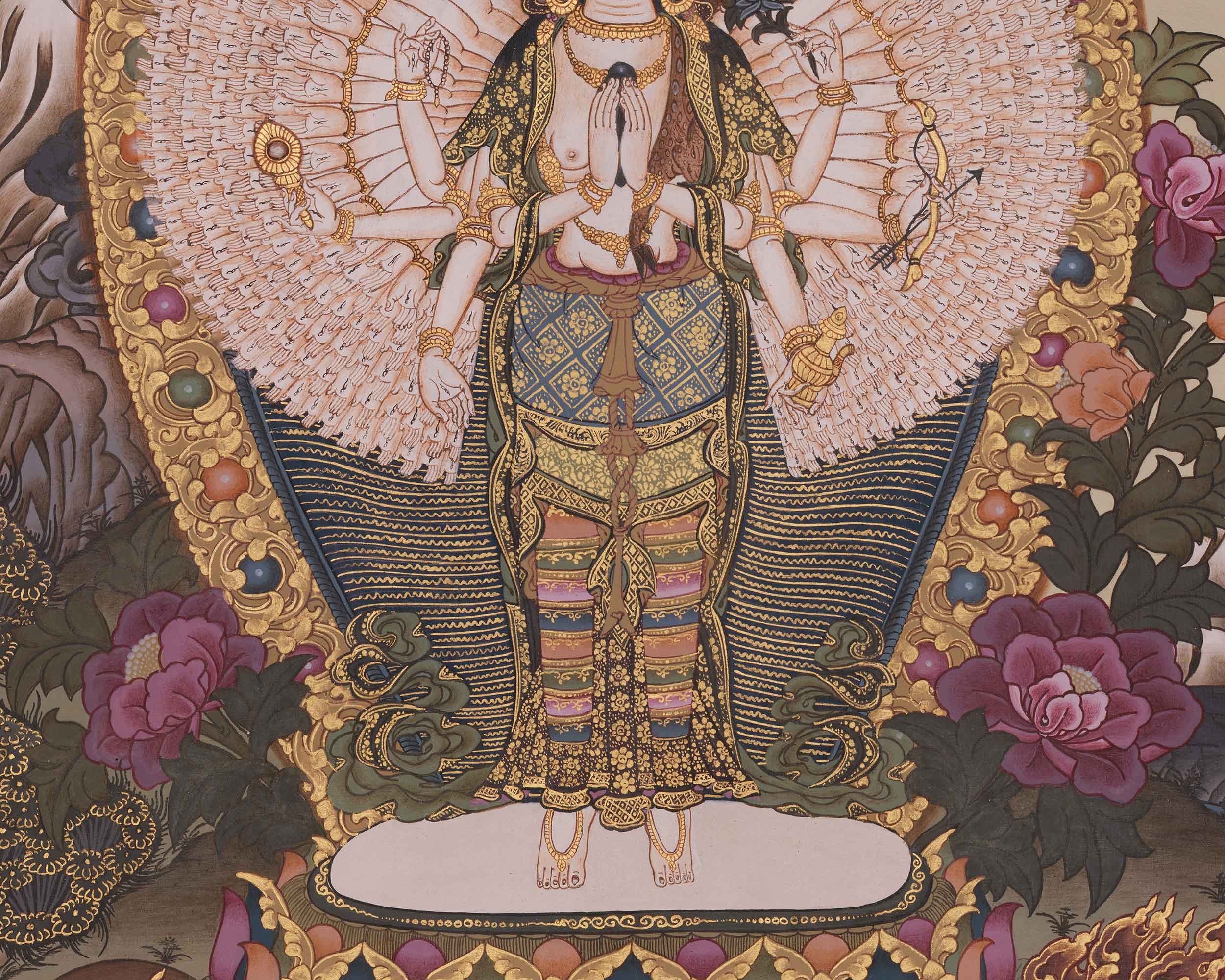 1000-Armed Chenrezig Artwork | The Bodhisattva of Infinite Mercy and Wisdom