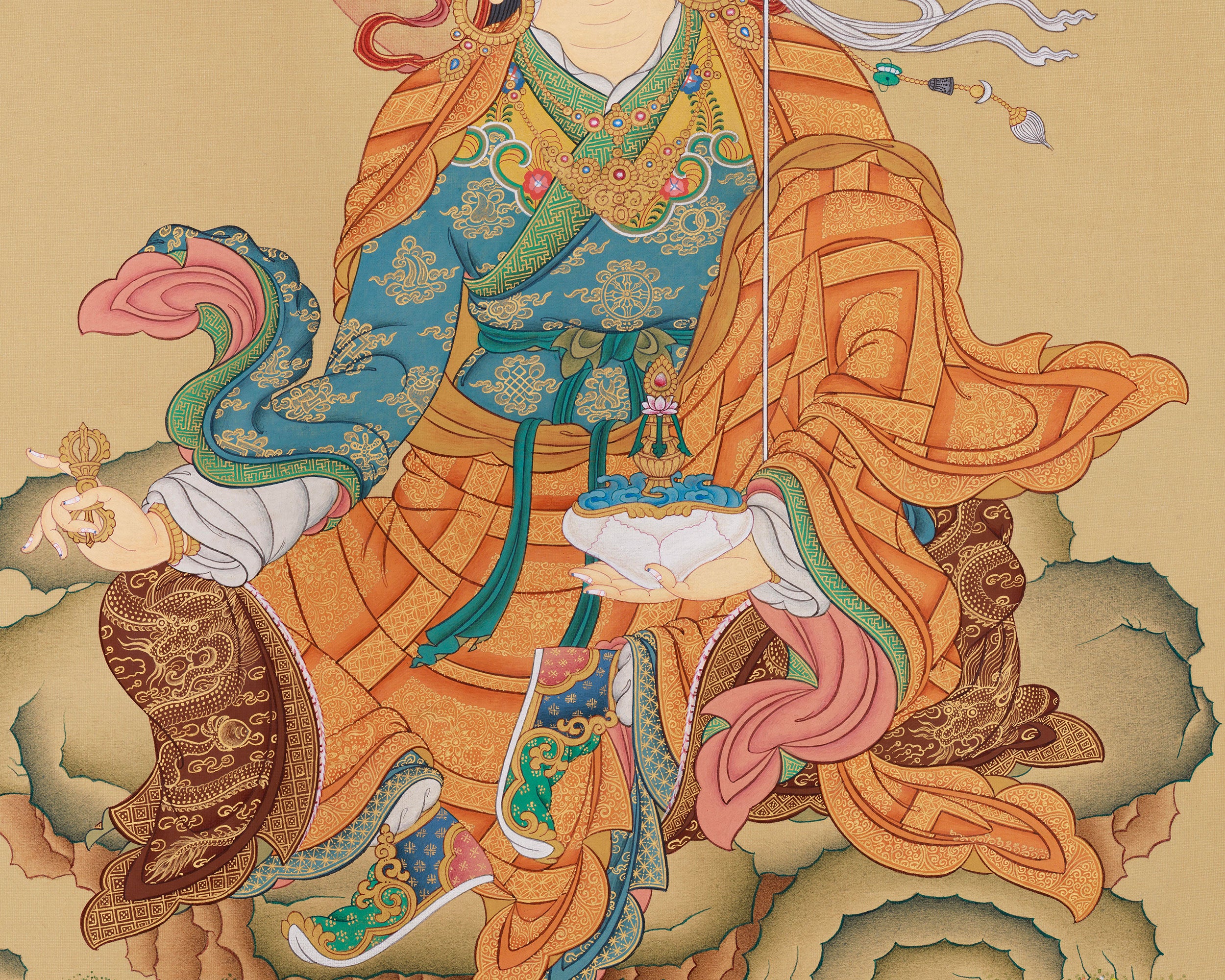 Guru Rinpoche, The Second Buddha Thangka | Sacred Art of the Spiritual Master Who Transformed Tibet