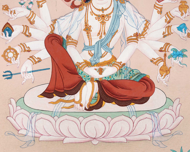 Candrakanti Tara  | 21 Tara of Surya Gupta Thangka