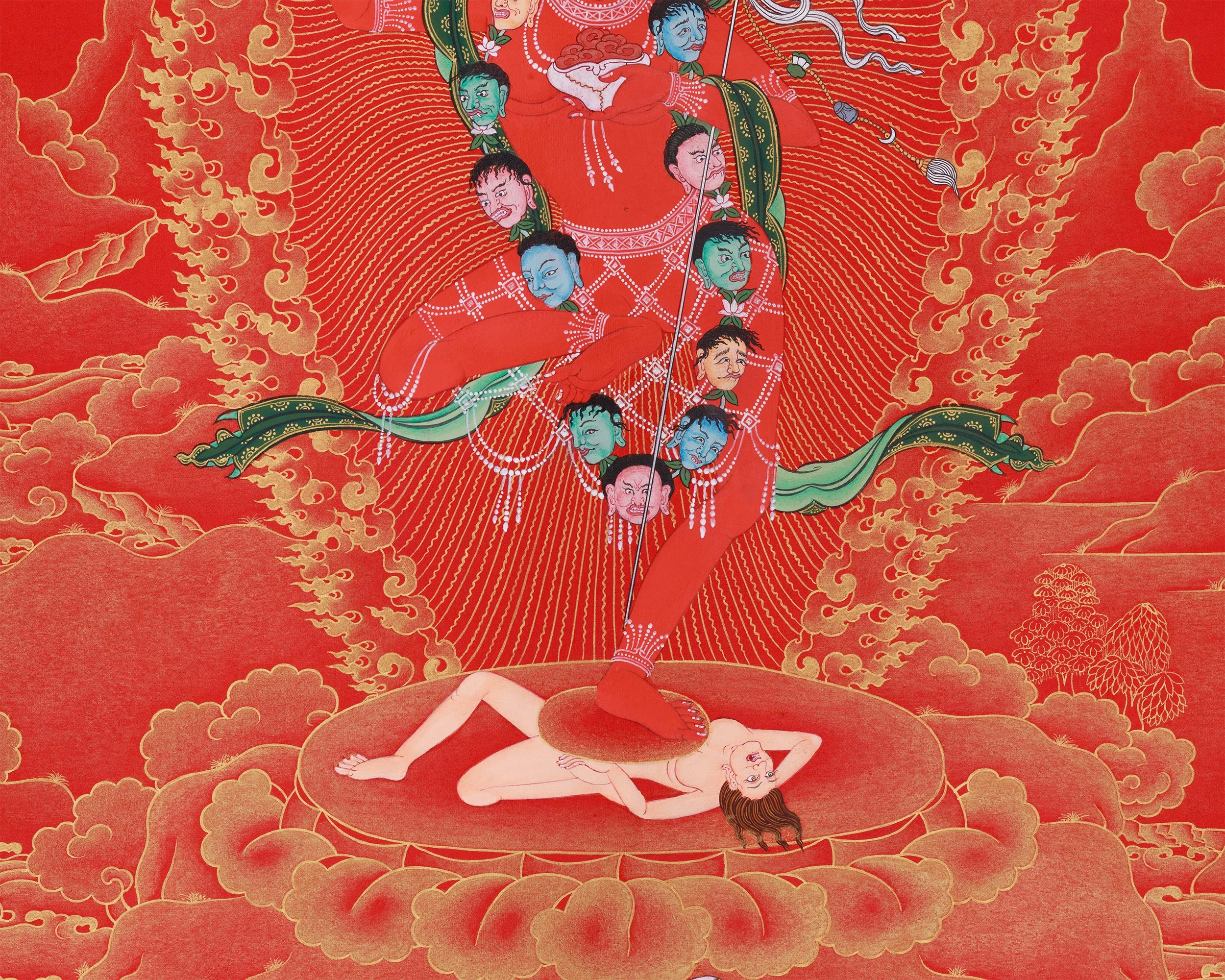 Sacred Dorje Phagmo (Vajravarahi) Thangka | Fierce Wisdom Dakini of Transformation