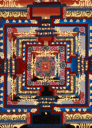 Mandala Kalachakra Thangka | Tibetan Buddhist Art of Cosmic Energy