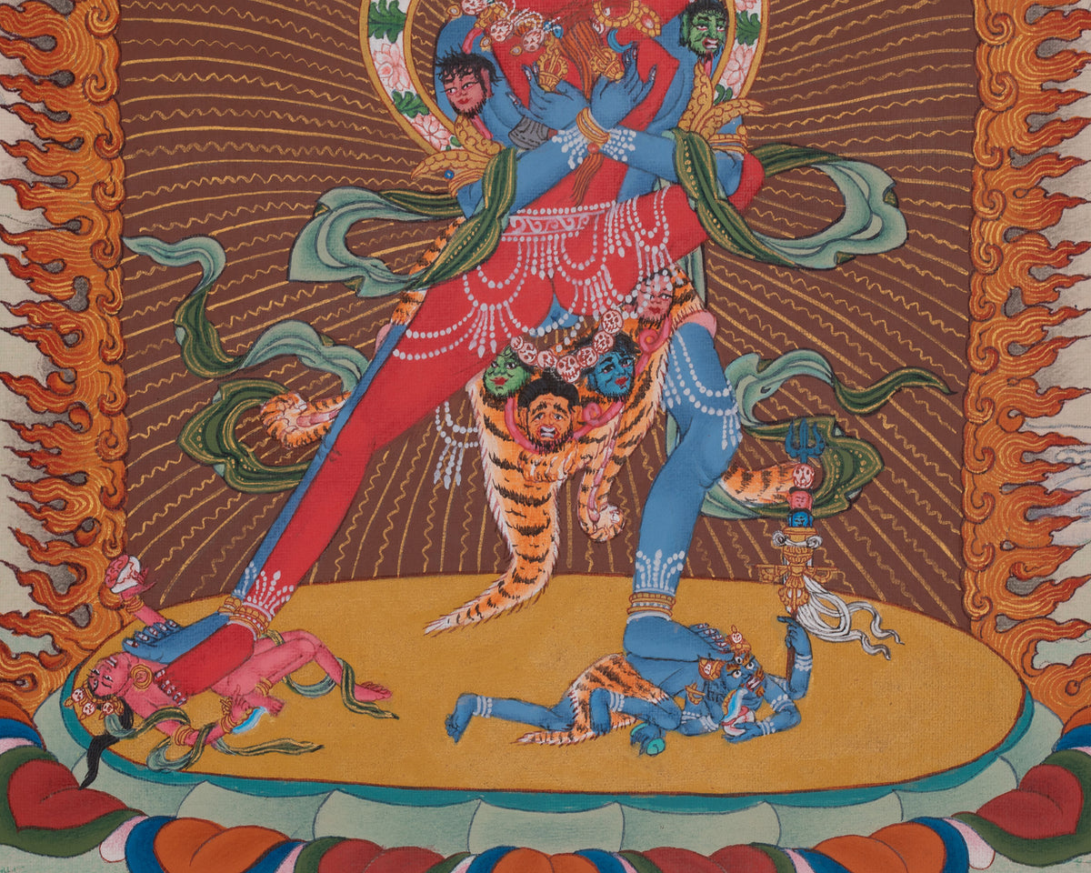 Chakrasamvara Spiritual Artwork | Represents The Highest State of Enlightenment And Supreme Bliss