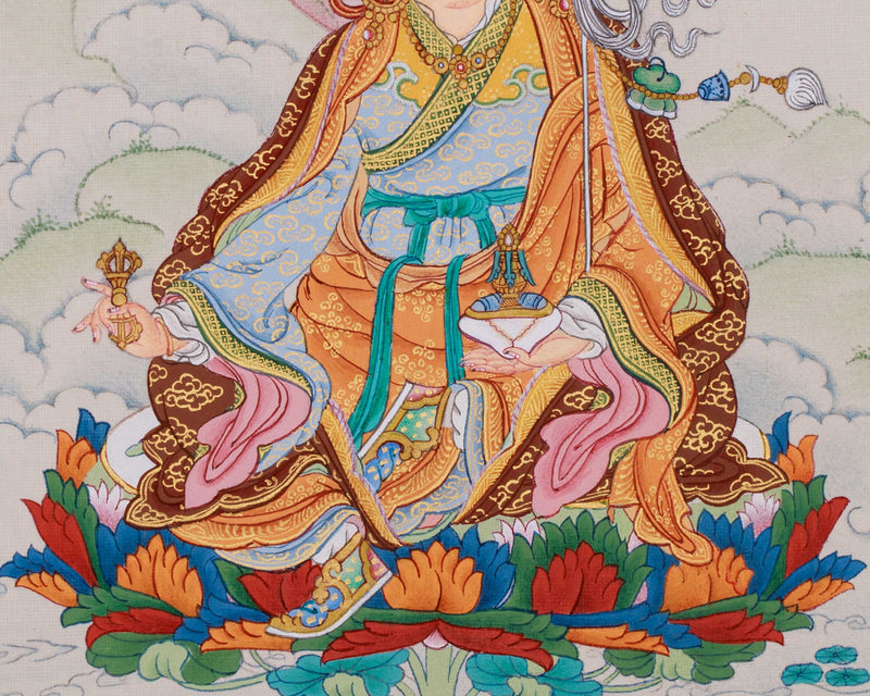 Guru Padmasambhava, Second Buddha of Tibet | Minature Thangka Painting