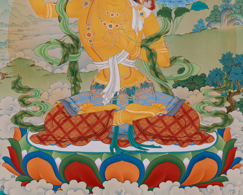 Jampelyang (Manjushri) | A Majestic Wisdom Buddha