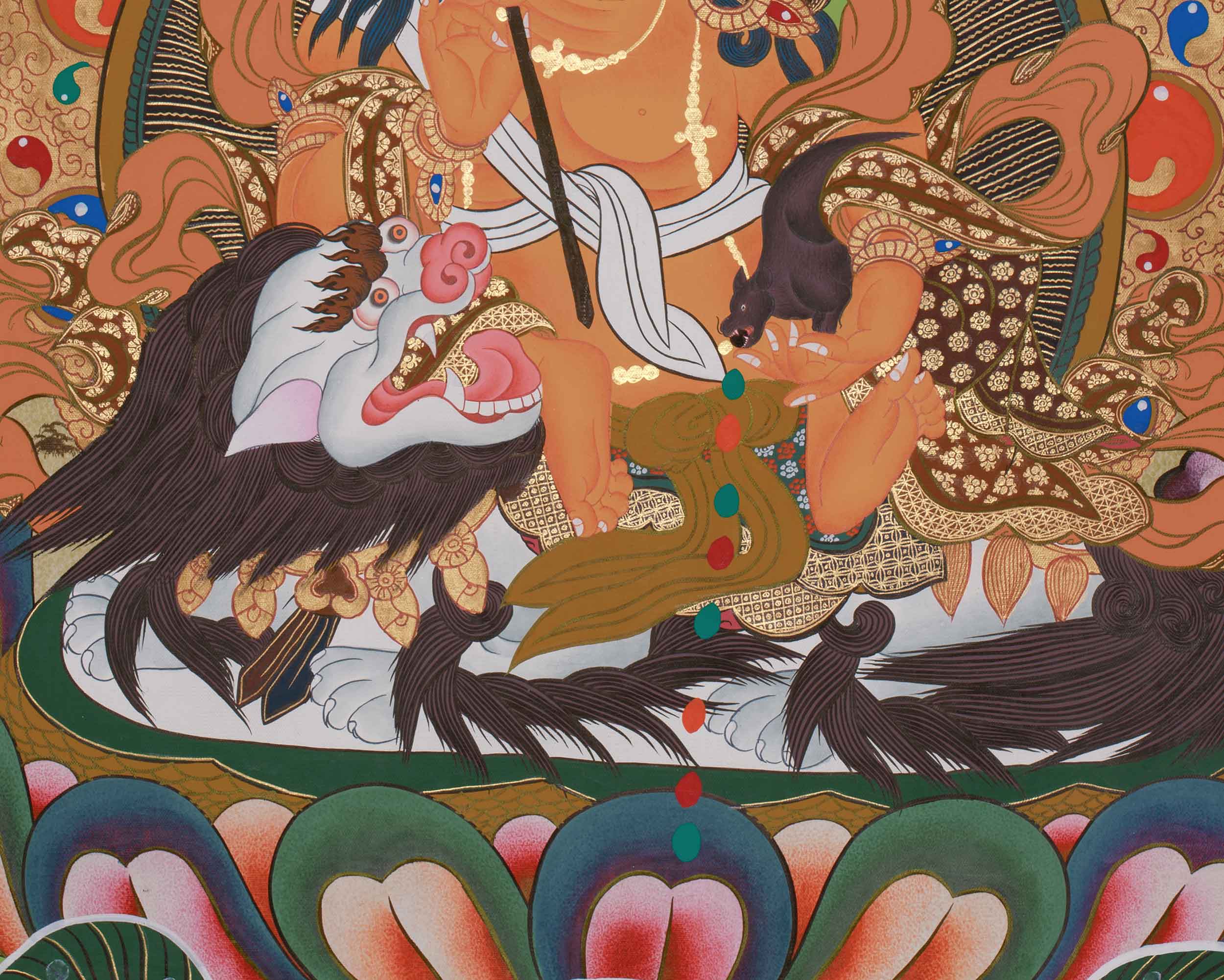 Namtoshe Painting | Buddhist Wealth Deity | Tibetan Buddhism