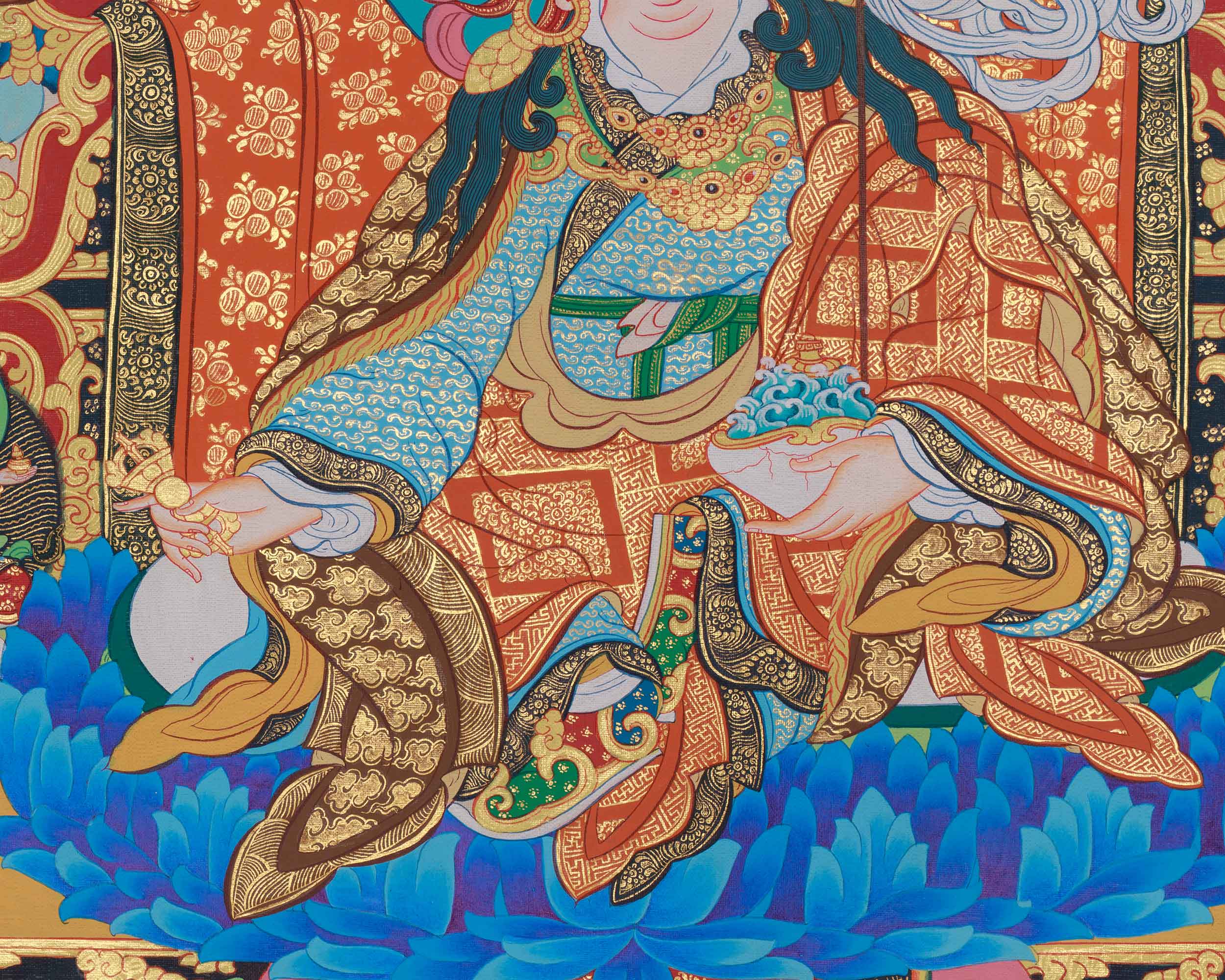 Guru Rinpoche Precious Master Thangka | The Tantric Master Who Transformed Tibet with Wisdom