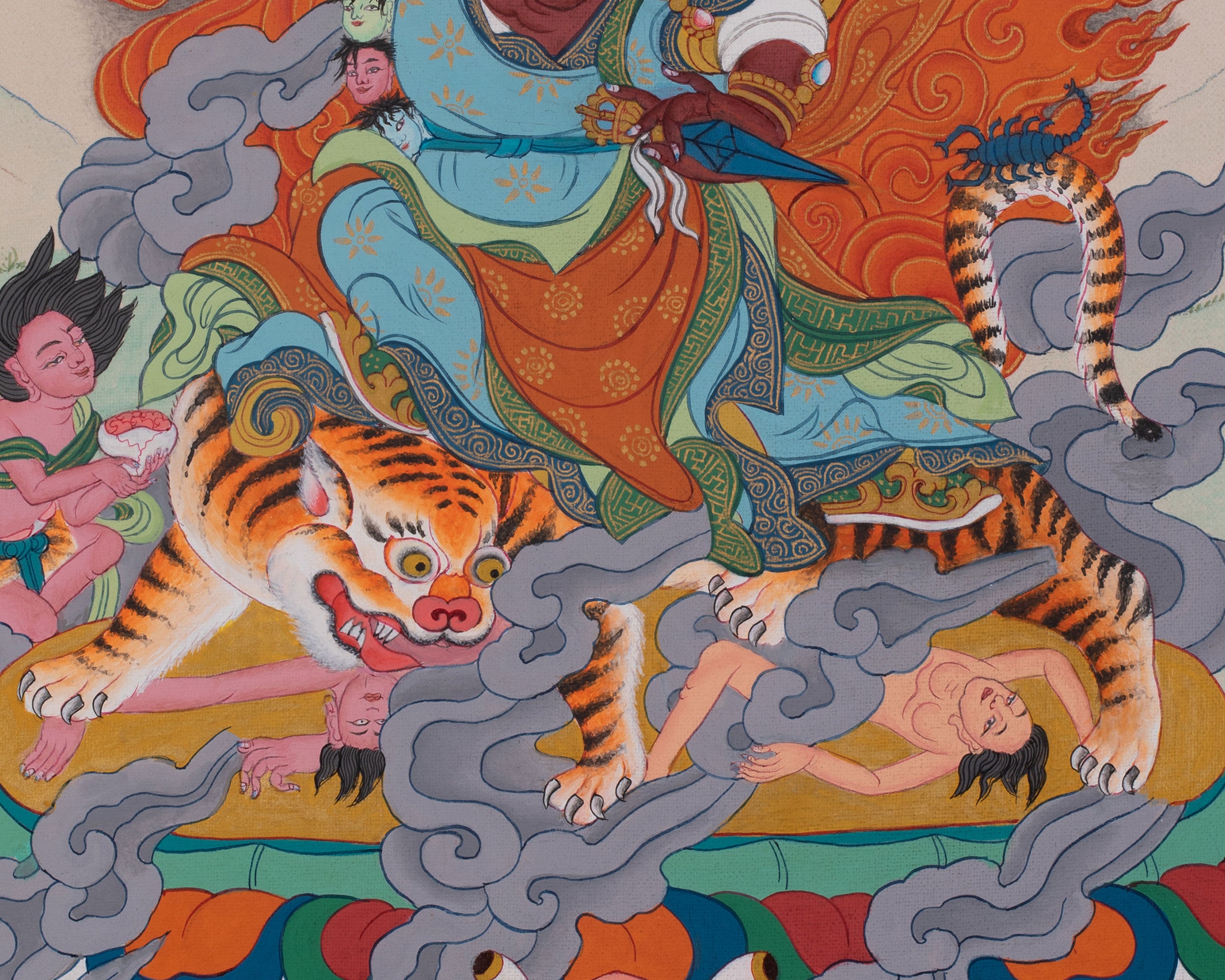 Dorje Drollo Tibetan Art | Sacred Protector of Vajrayana Buddhism | Spiritual Gift