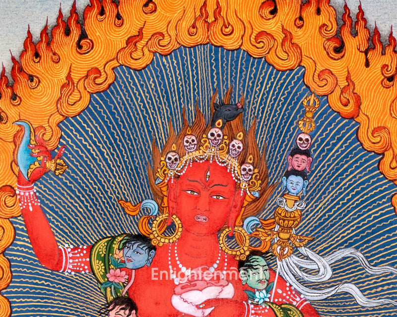 Vajravarahi Thangka | Tantric Buddhist Goddess | Buddhist Dakini Art