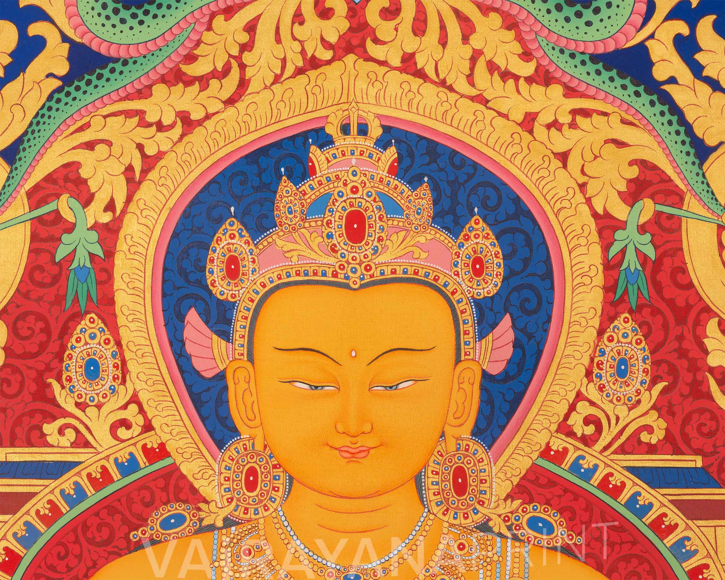 Buddha Ratnasambhava Giclee Print | One Of Dhyani (Eternal, Self Born) Buddha