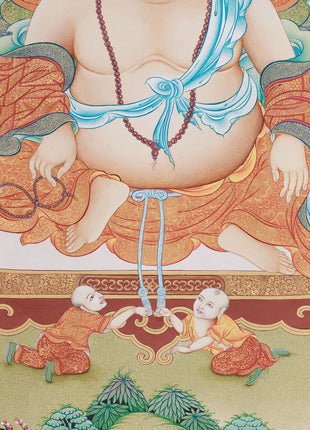 Laughing Buddha Canvas Print | A Symbol of Joy, Prosperity, and Abundance