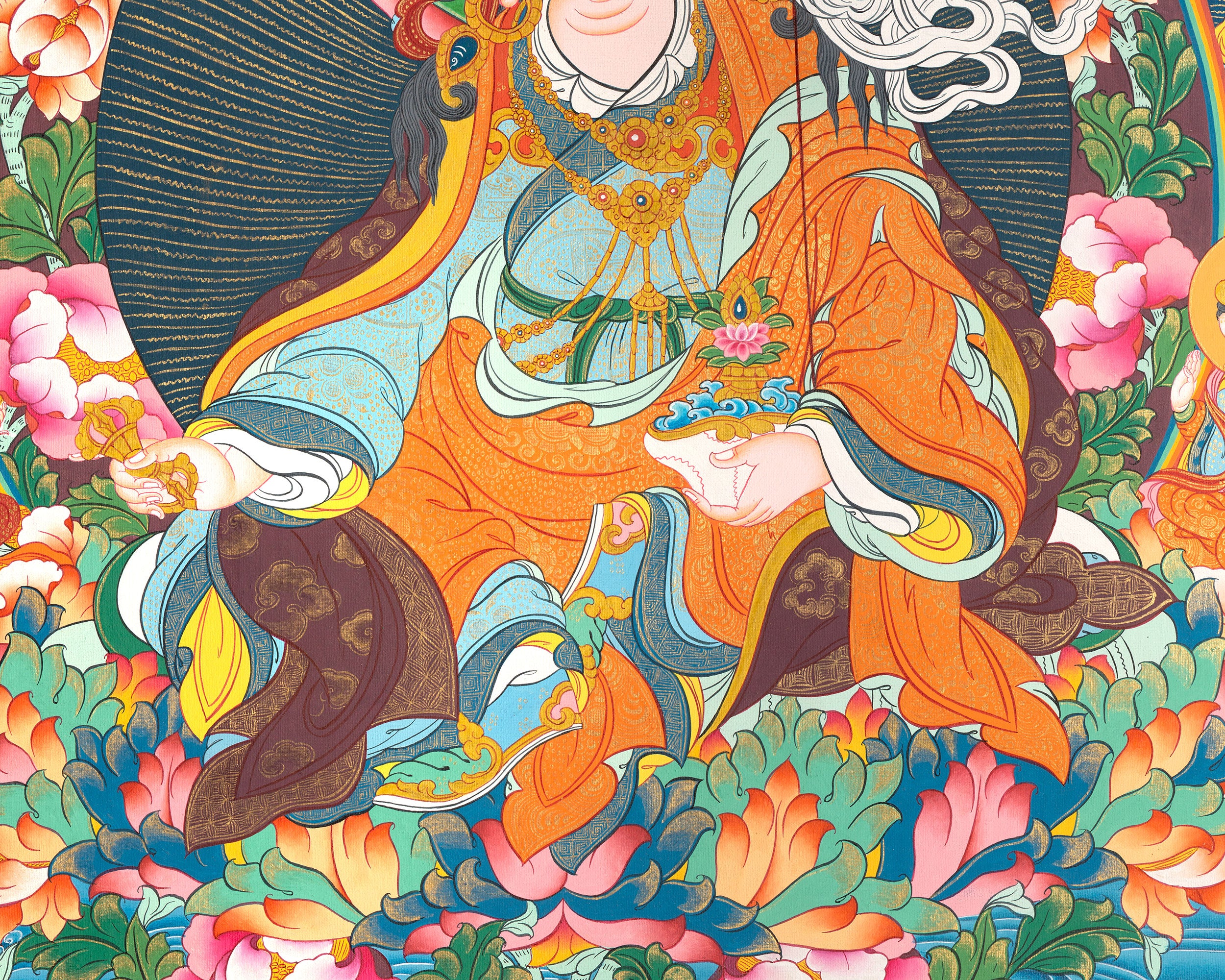 Thangka of Eight Manifestations of Guru Padmasambhava | Second Buddha of Tibet