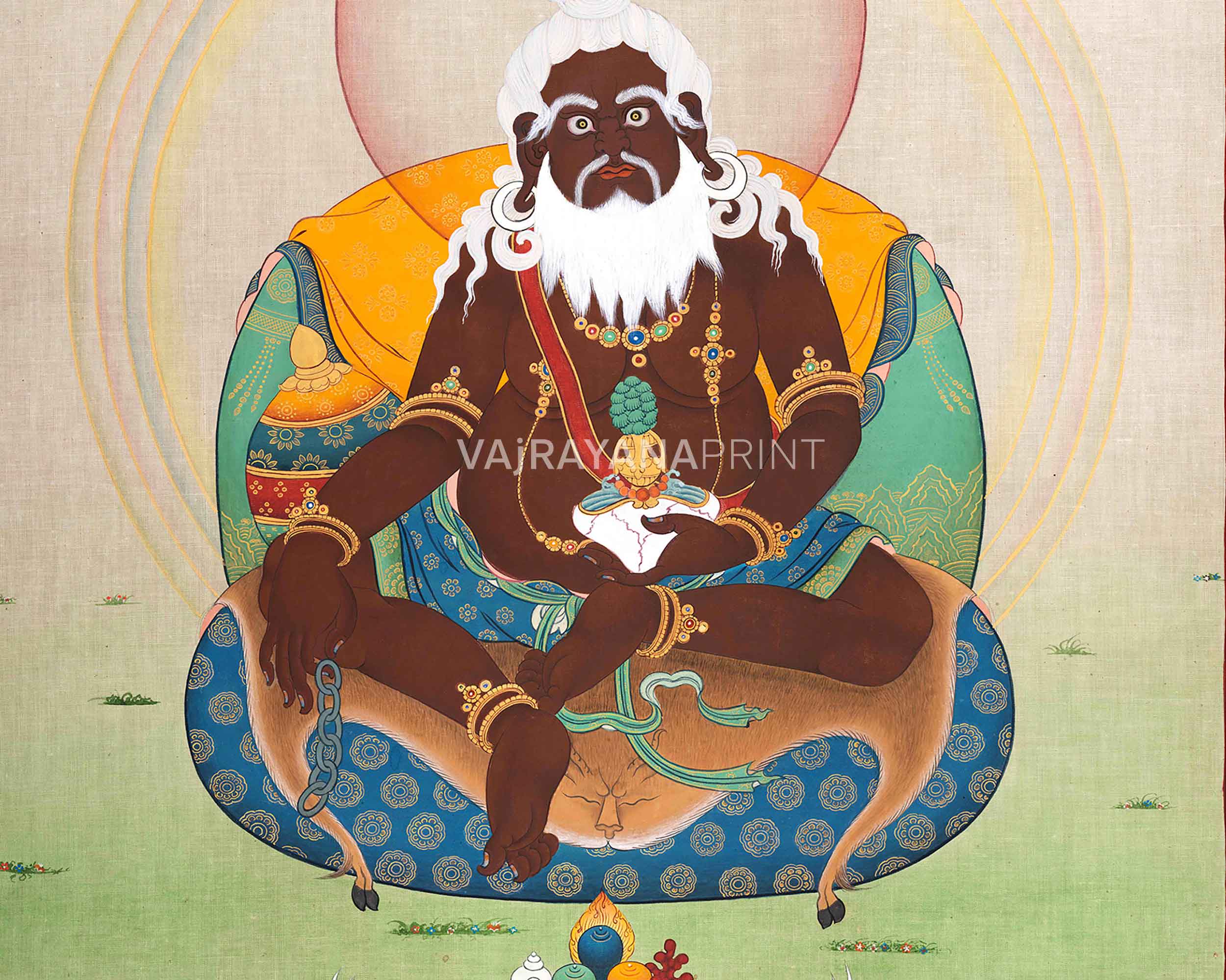 Thang Tong Gyalpo Thangka Print | Traditional Buddhist Wall Decor
