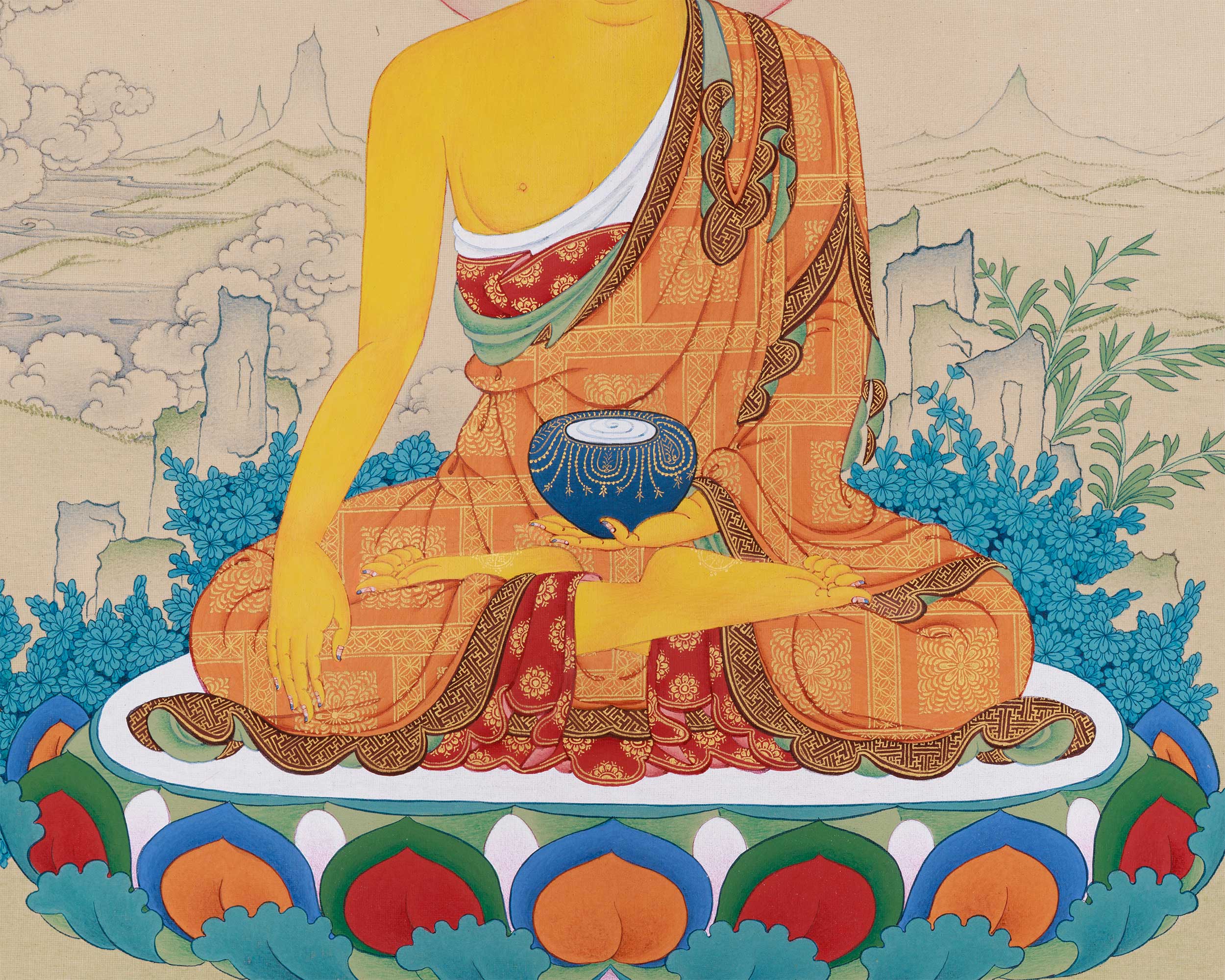 Siddhartha Gautam Buddha Artwork | The Enlightened Path of Compassion