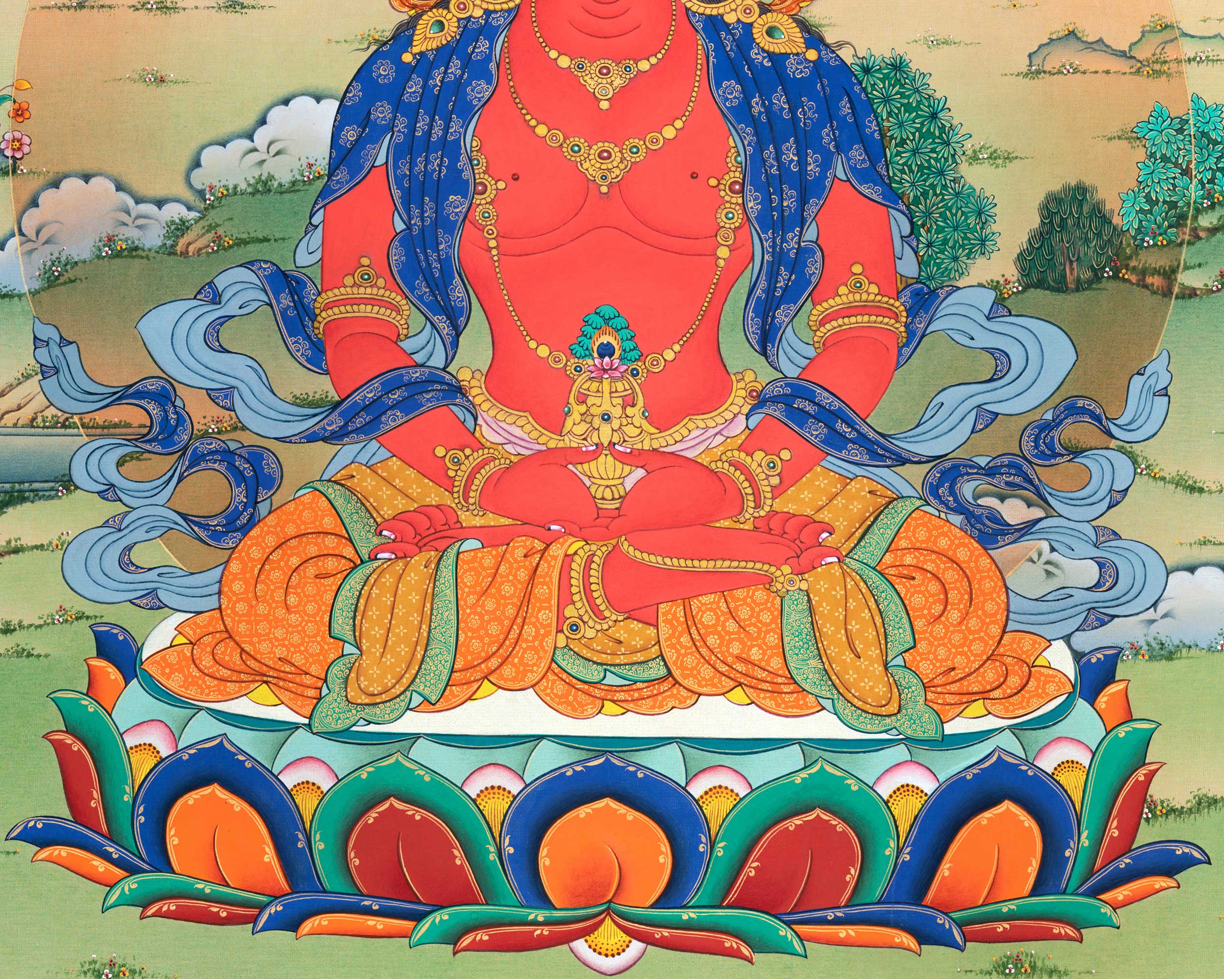 Amitayus-White Tara- Namgyalma Three Thangka Set