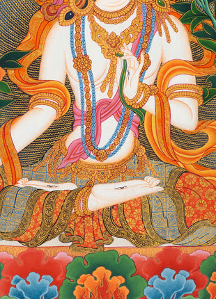 White Tara Artwork | Sacred Symbol of Healing and Longevity