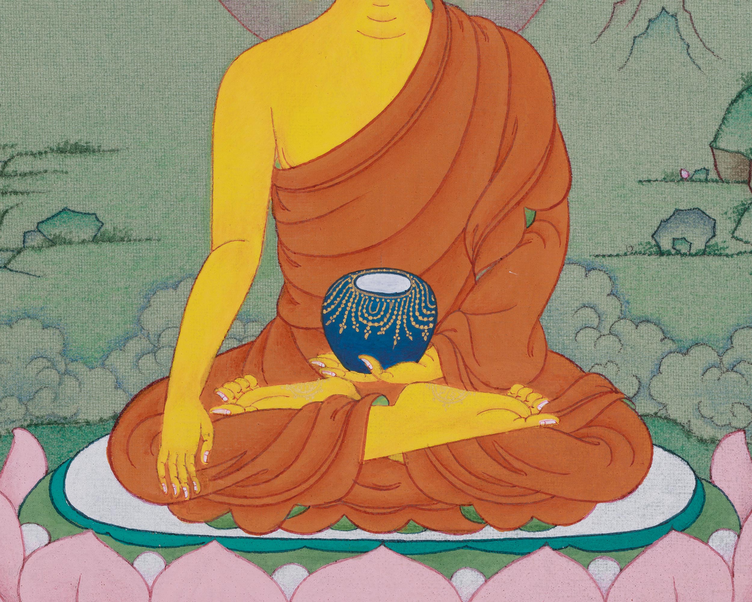 Buddhist Tradition Shakyamuni Buddha Thangka | Dharma Teacher