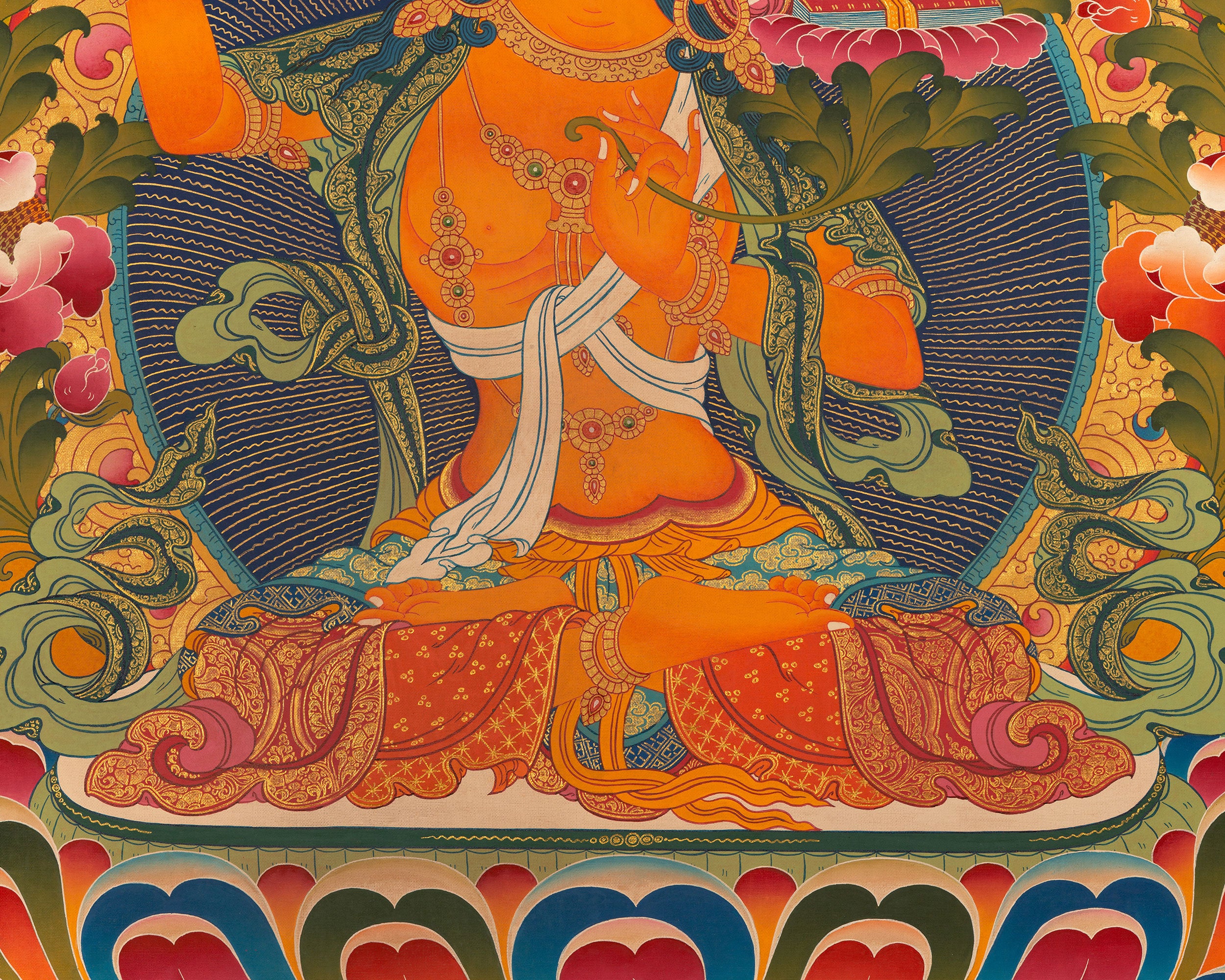 Manjushree Thangka | Bodhisattva Of Wisdom | Wall Decors