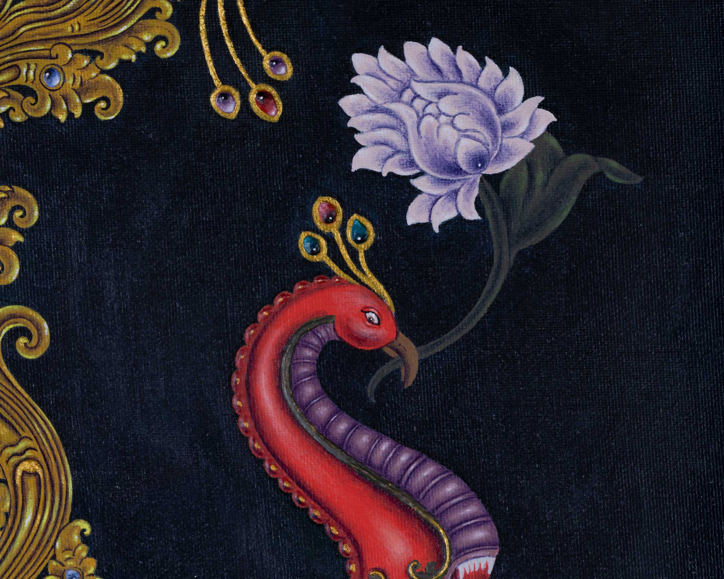 Two Makara Print Set: Thangka Prints