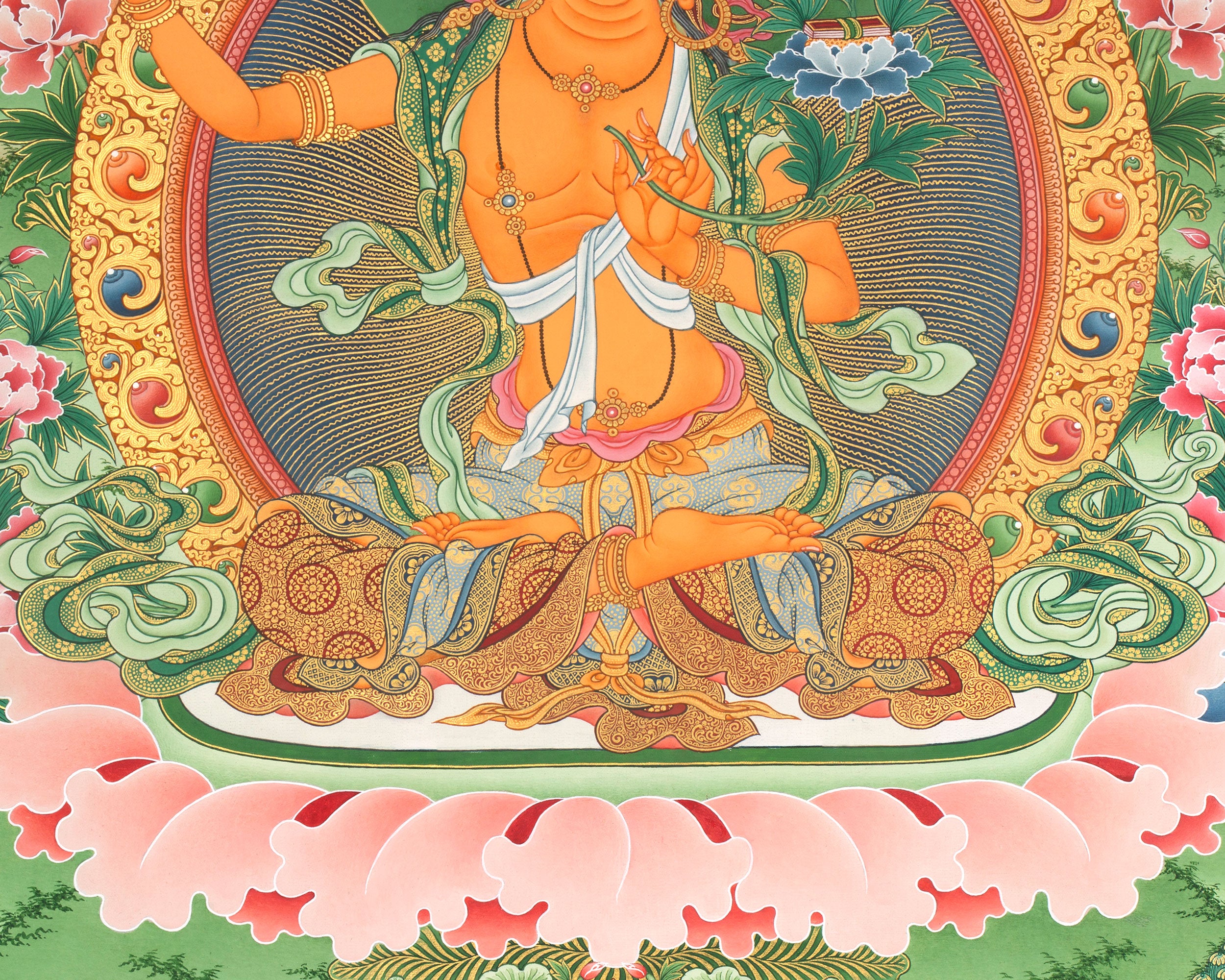 Arya Bodhisattva Manjushri Thangka | Eri Artistry