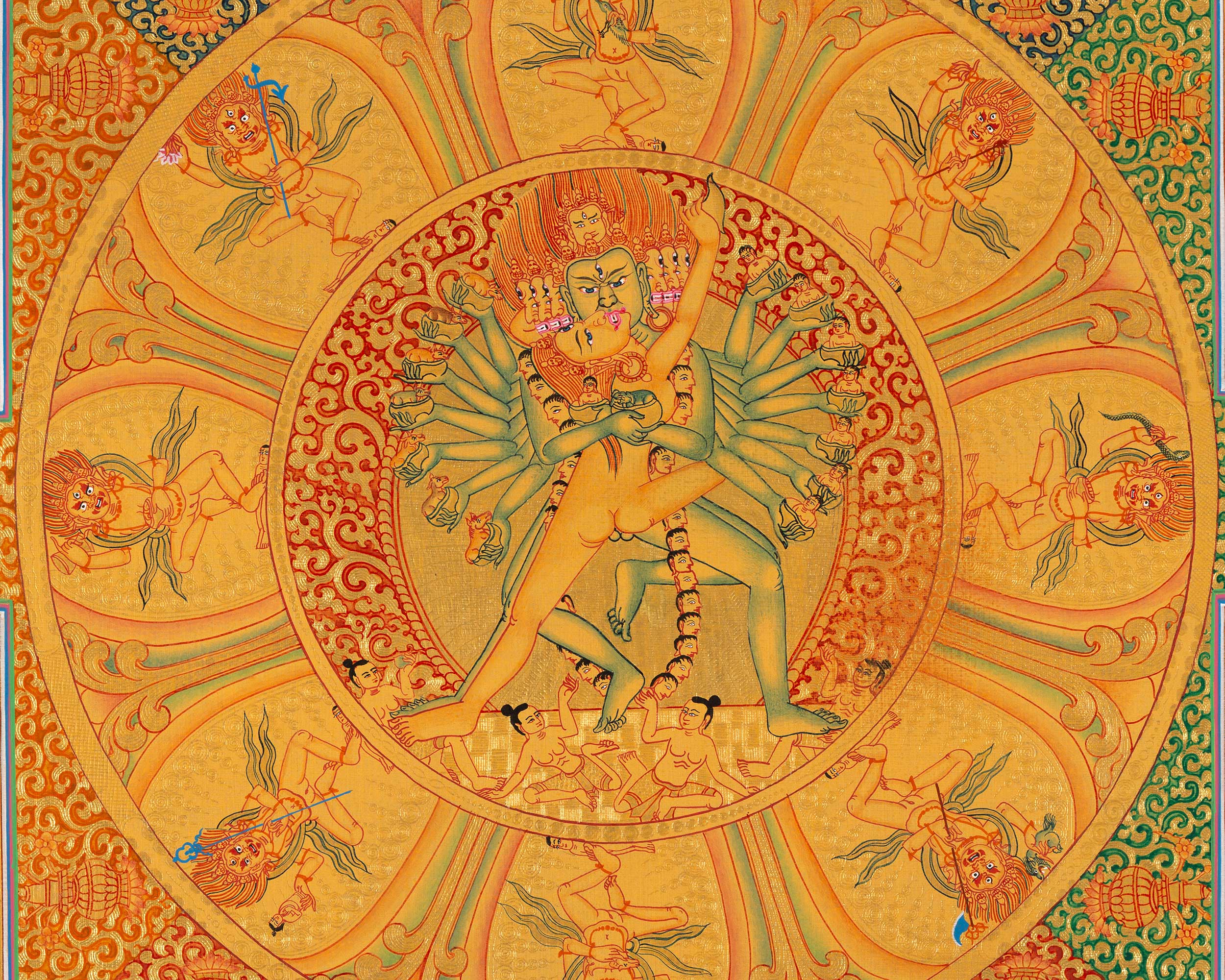 Hevajra Mandala | Vajrayana Deity | Meditation Decor