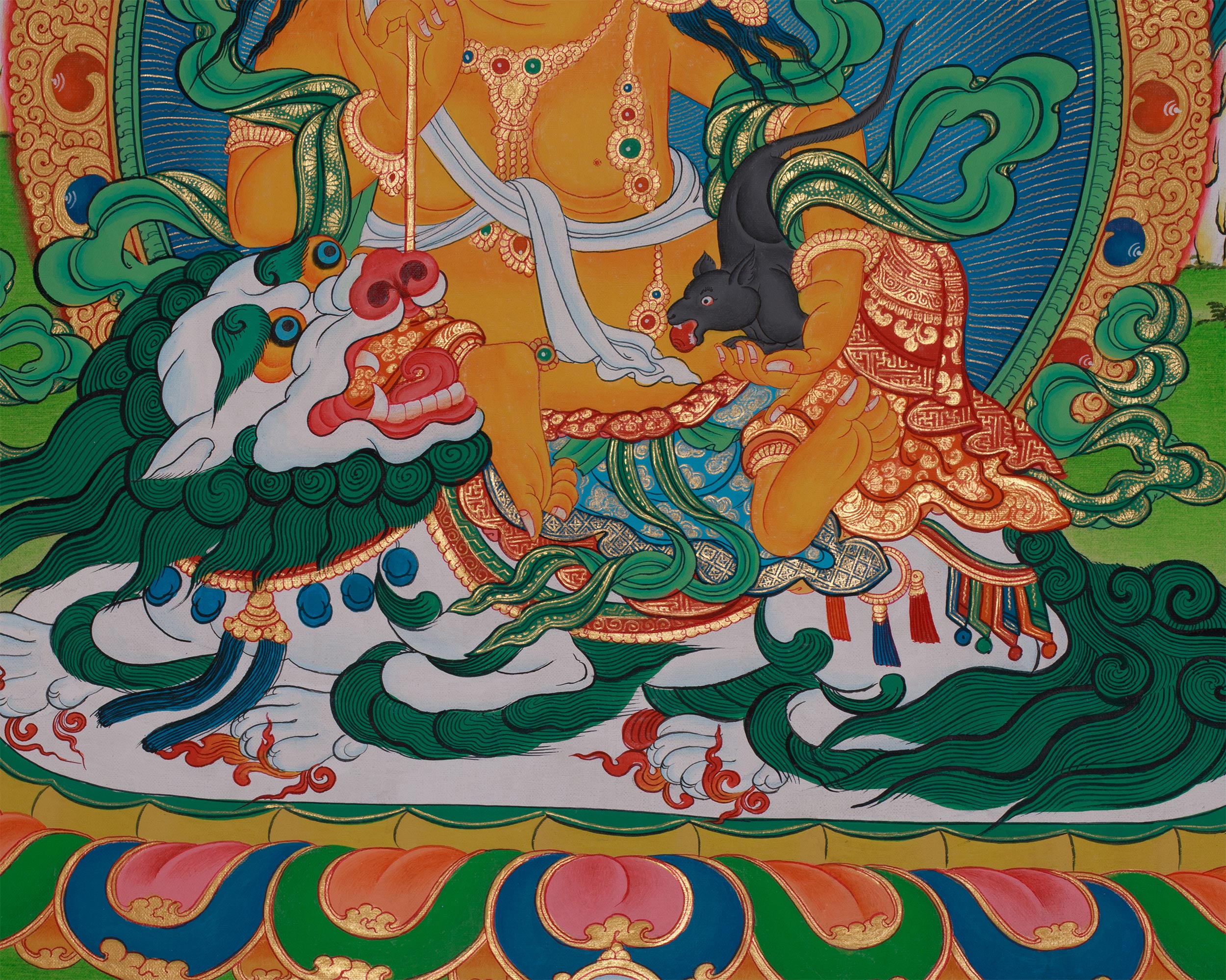 Tibetan Namtoshe Thangka | Wealth Deity of Abundance and Protection