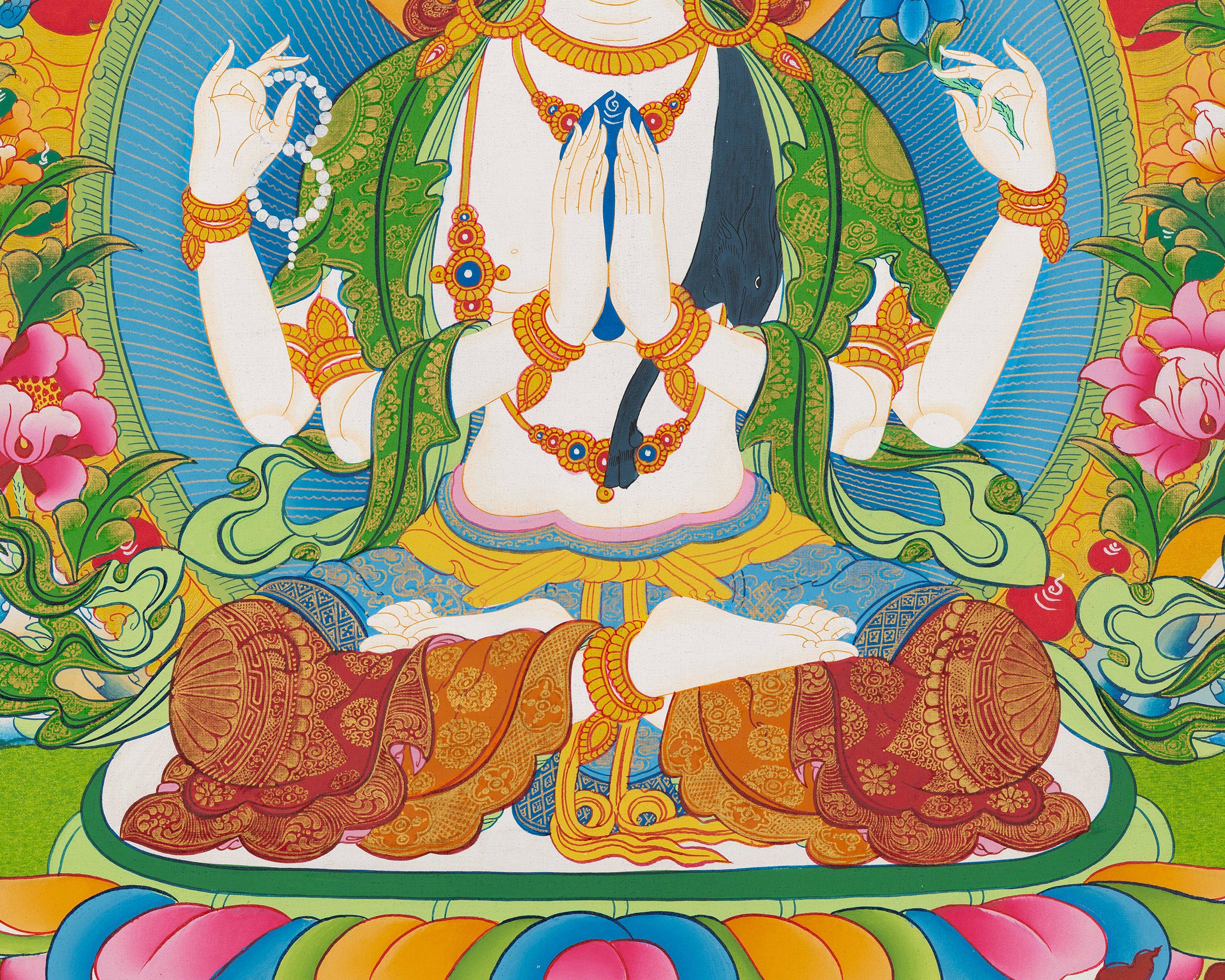 Four-Armed Bodhisattva Chenrezig | Buddha of Infinite Compassion
