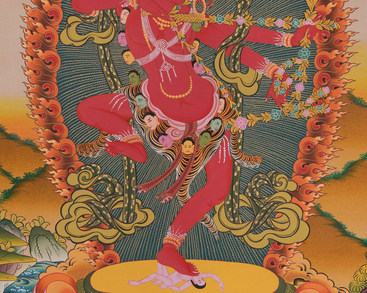 Sacred Kurukulla Thangka | Tantric Goddess Of Attraction | Red Tara