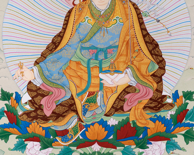 Guru Padmasambhava Thangka | Revered Master of Enlightenment | Samantabhadra