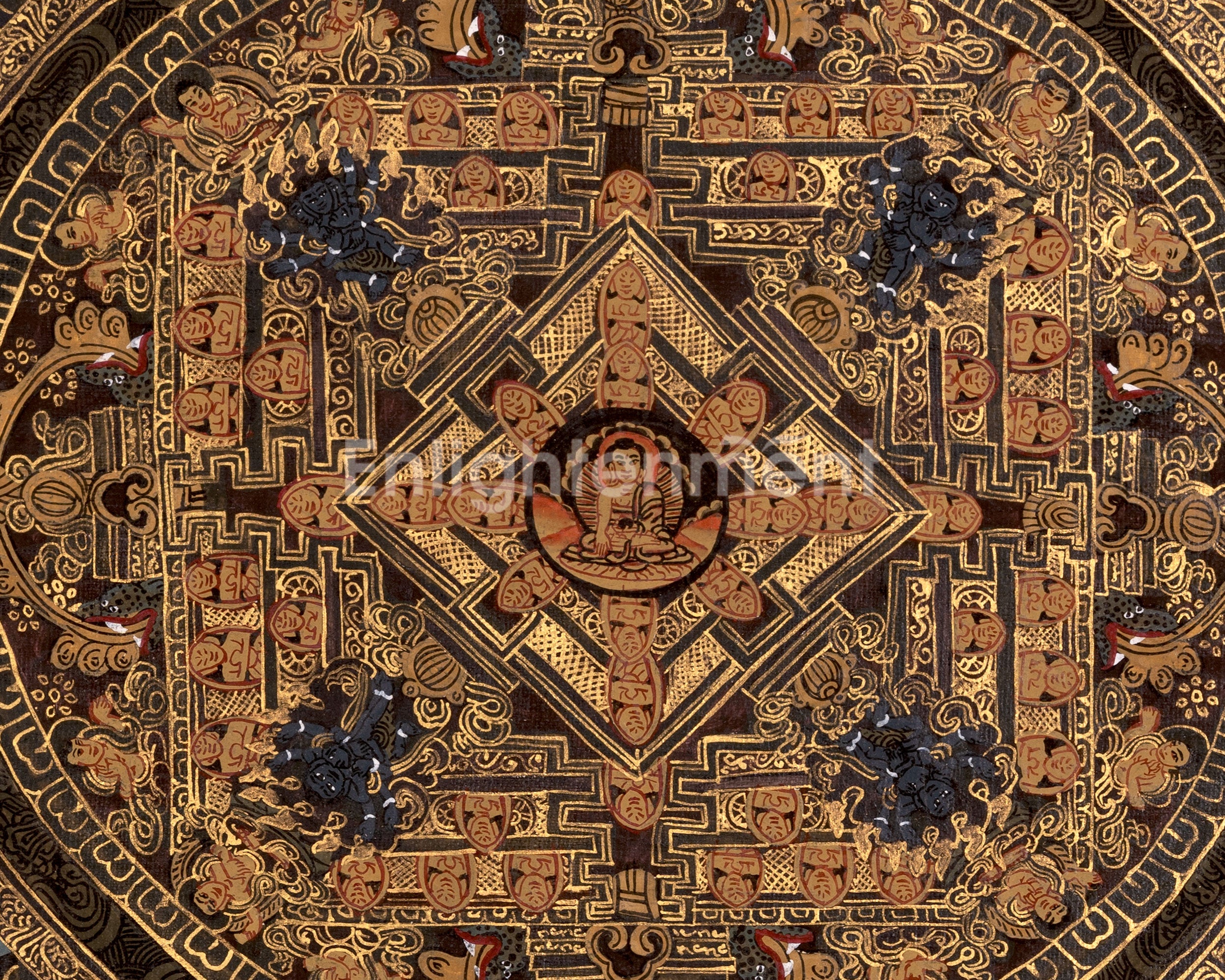 Shakyamuni Buddha Mandala Thangka | Wall Decoration Painting