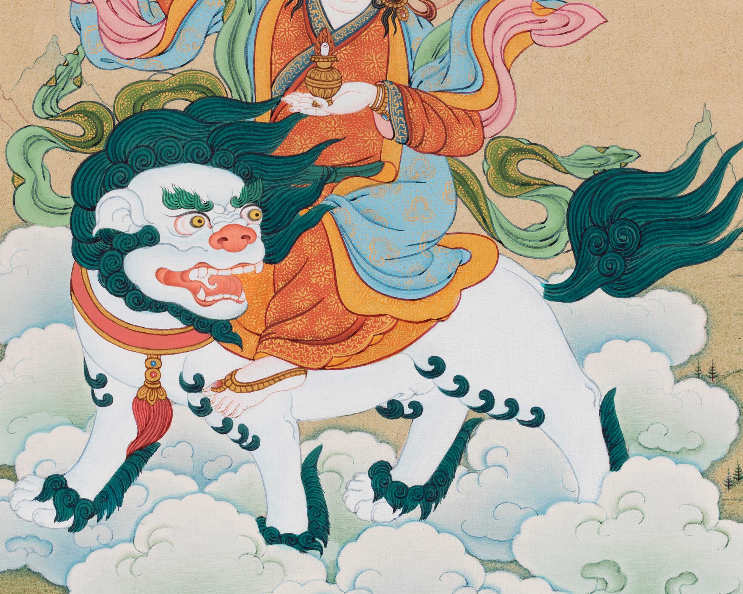 Tsheringma Canvas Print | Buddhist Goddess of Long Life