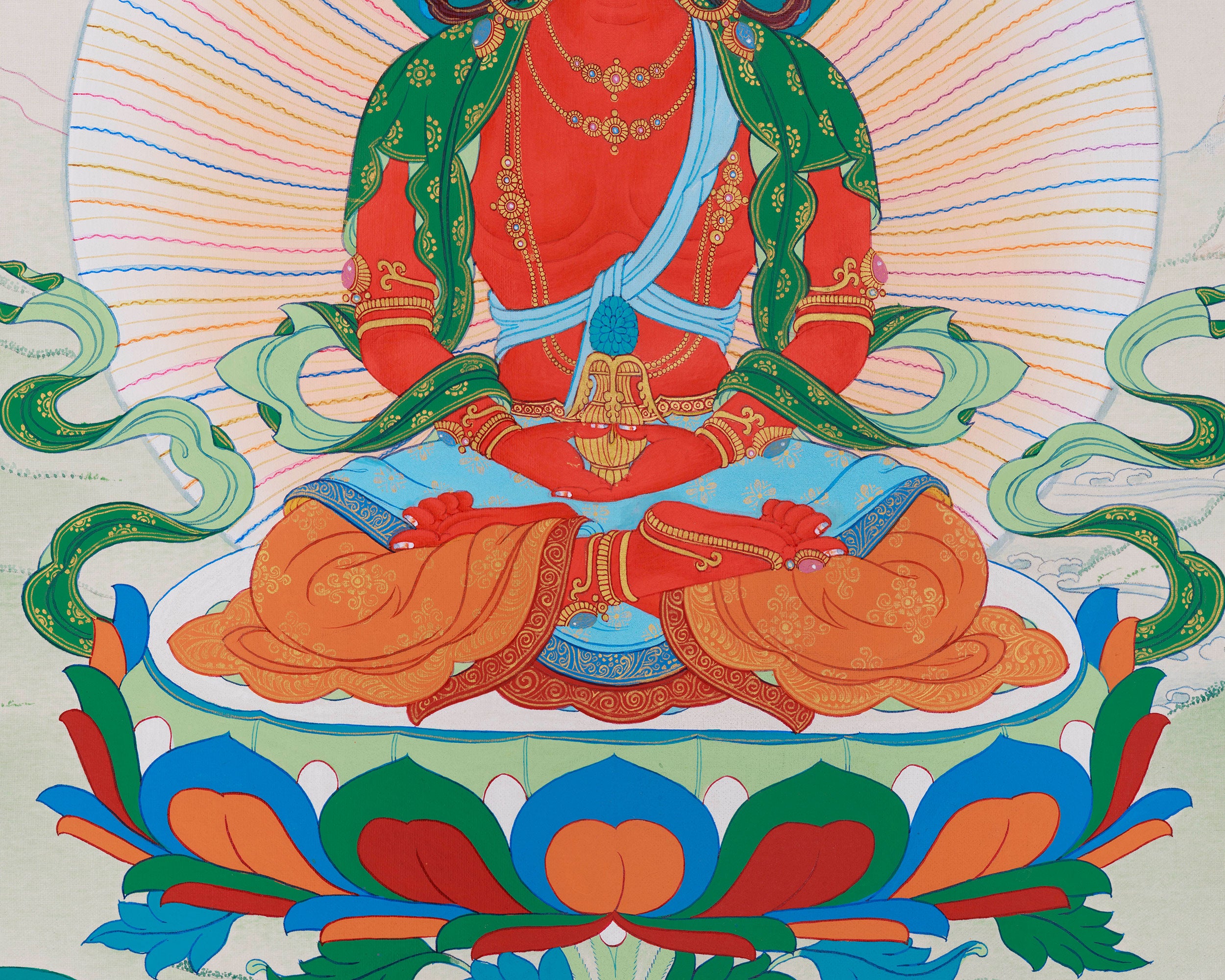 Divine Blessings of Longevity: Amitayus, White Tara, and Namgyalma