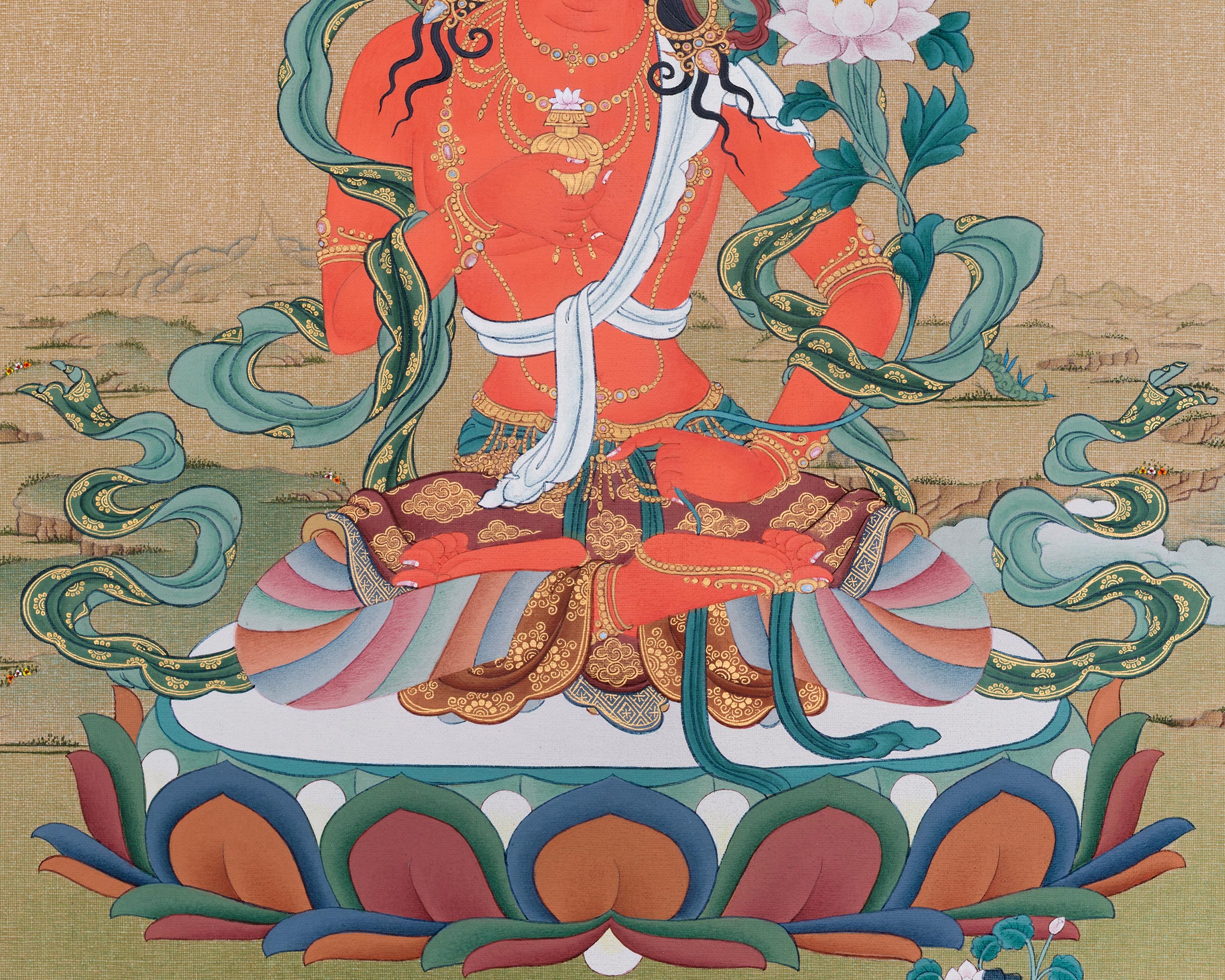 Adi Buddha, Samantabhadra Canvas Print | Tibetan Artwork of Primordial Enlightenment