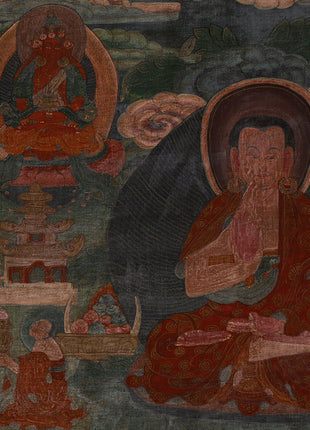 Historic Tibetan Buddhist Masters Artwork | Vintage Collectible