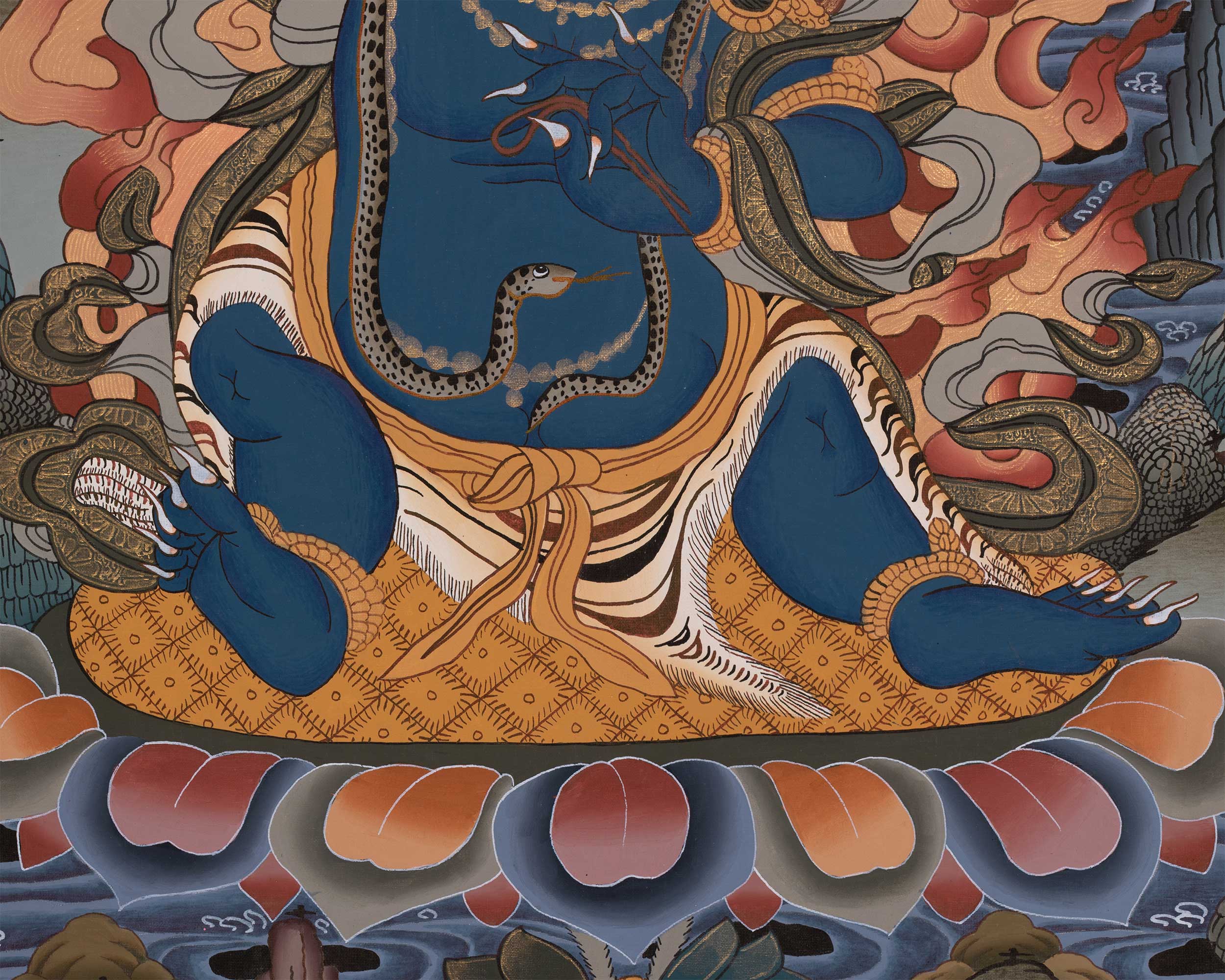 Tibetan Bodhisattva Vajrapani | Symbol of Strength, Protection, and Spiritual Power