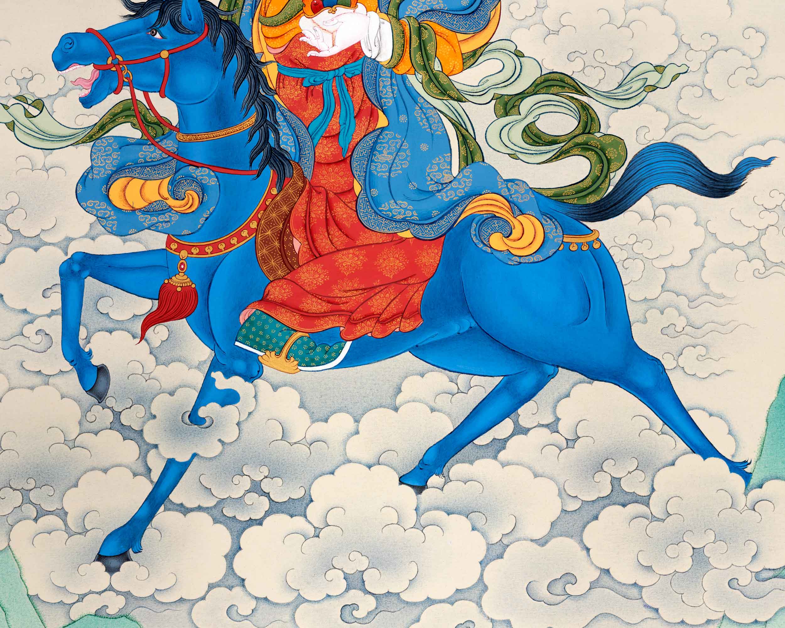 Achi Chokyi Drolma Thangka | Protector of Souls | Hand Painted Traditional Artwork