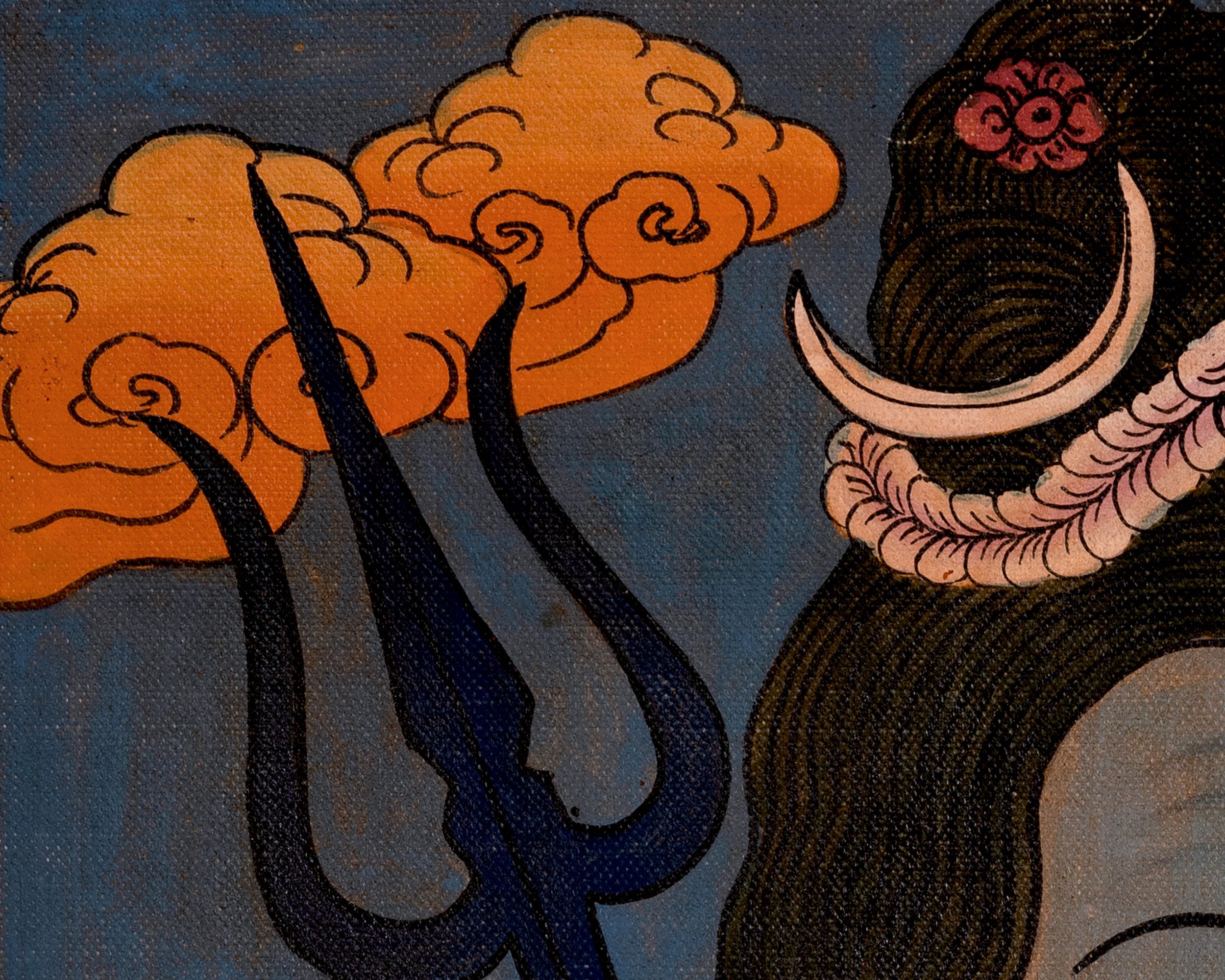 Authentic Lord Shiva Thangka | Himalayan Art of the Destroyer and Transformer