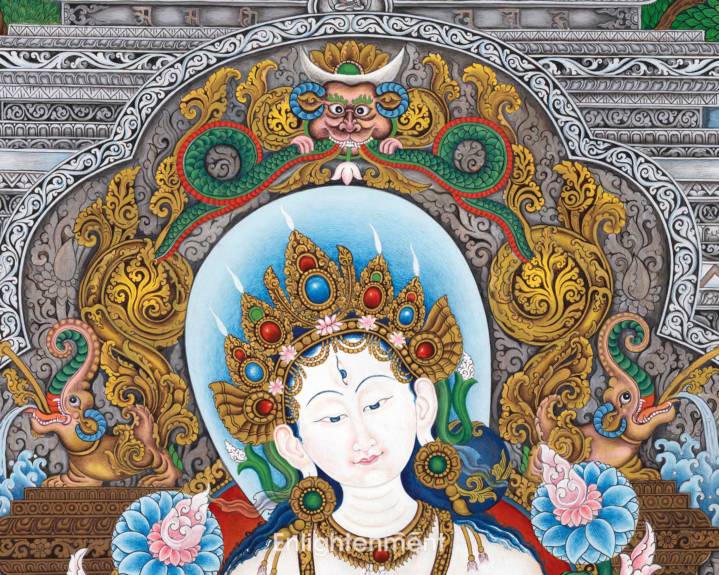 White Tara's Blessings In Thangka | Evoke Healing and Compassion with Divine Art | Your Path to Inner Peace