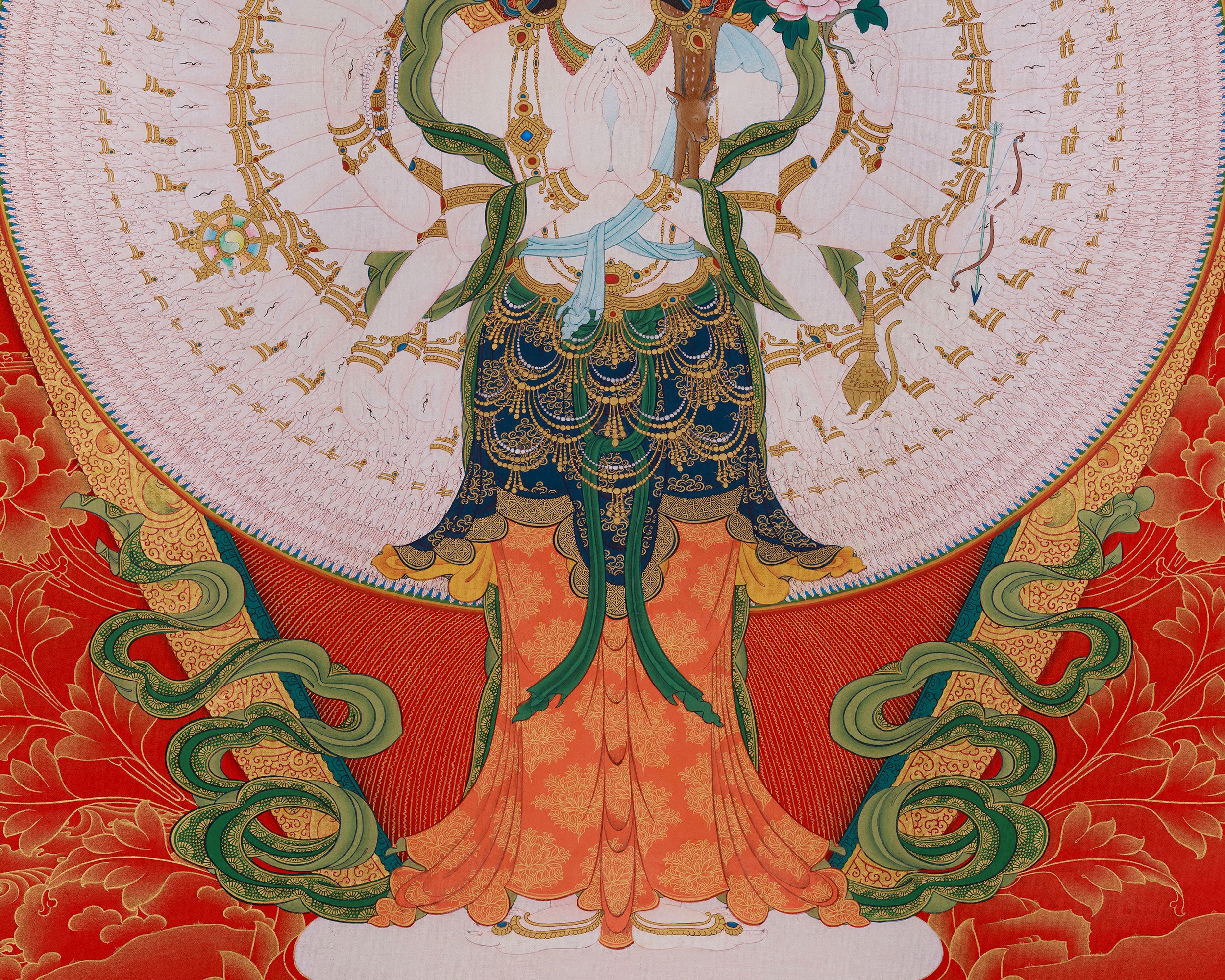 1000 Armed Avalokiteshvara Thangka | Infinite Compassion | Spiritual Awakening