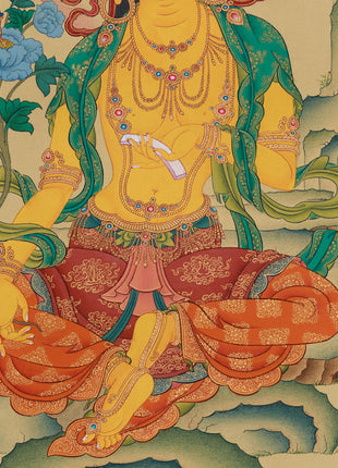 Rare Wisdom Bodhisattva Manjughosa | Traditional Masterpiece for Collectors