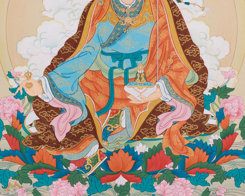 Precious Guru Padmasambhava Thangka  | Tantric Tibetan Buddhist Deity